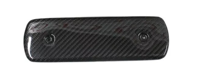 Carbon air intake filter cover insertion for Harley Davidson 2018+ motorcycle.