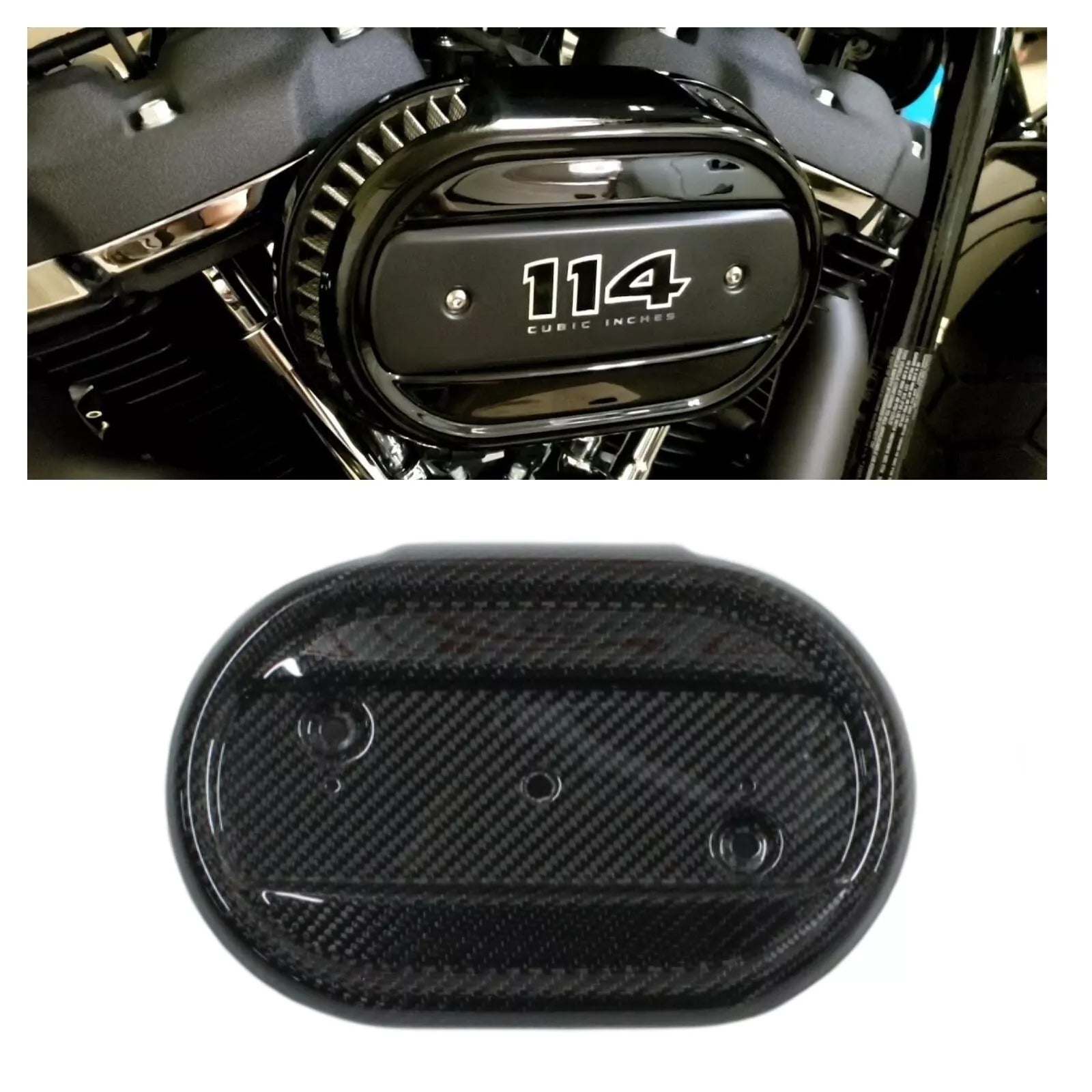 Carbon air intake filter cover plate body for Harley Davidson 2018+ motorcycle