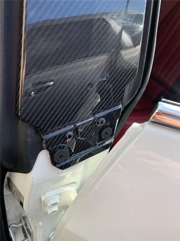 Carbon fiber door pillar cover trim for Maserati Quattroporte Ghibli 2013+ - Custom Class