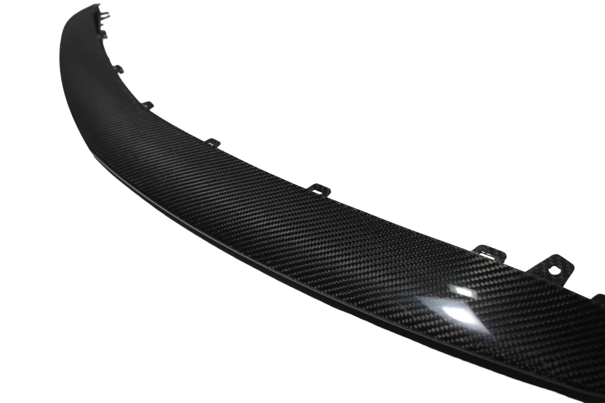 Carbon front bumper lip spoiler diffuser Brabus for Mercedes-Benz E-Class W213 AMG from Custom Class, made of genuine pure carbon fiber for a sleek and sporty look.