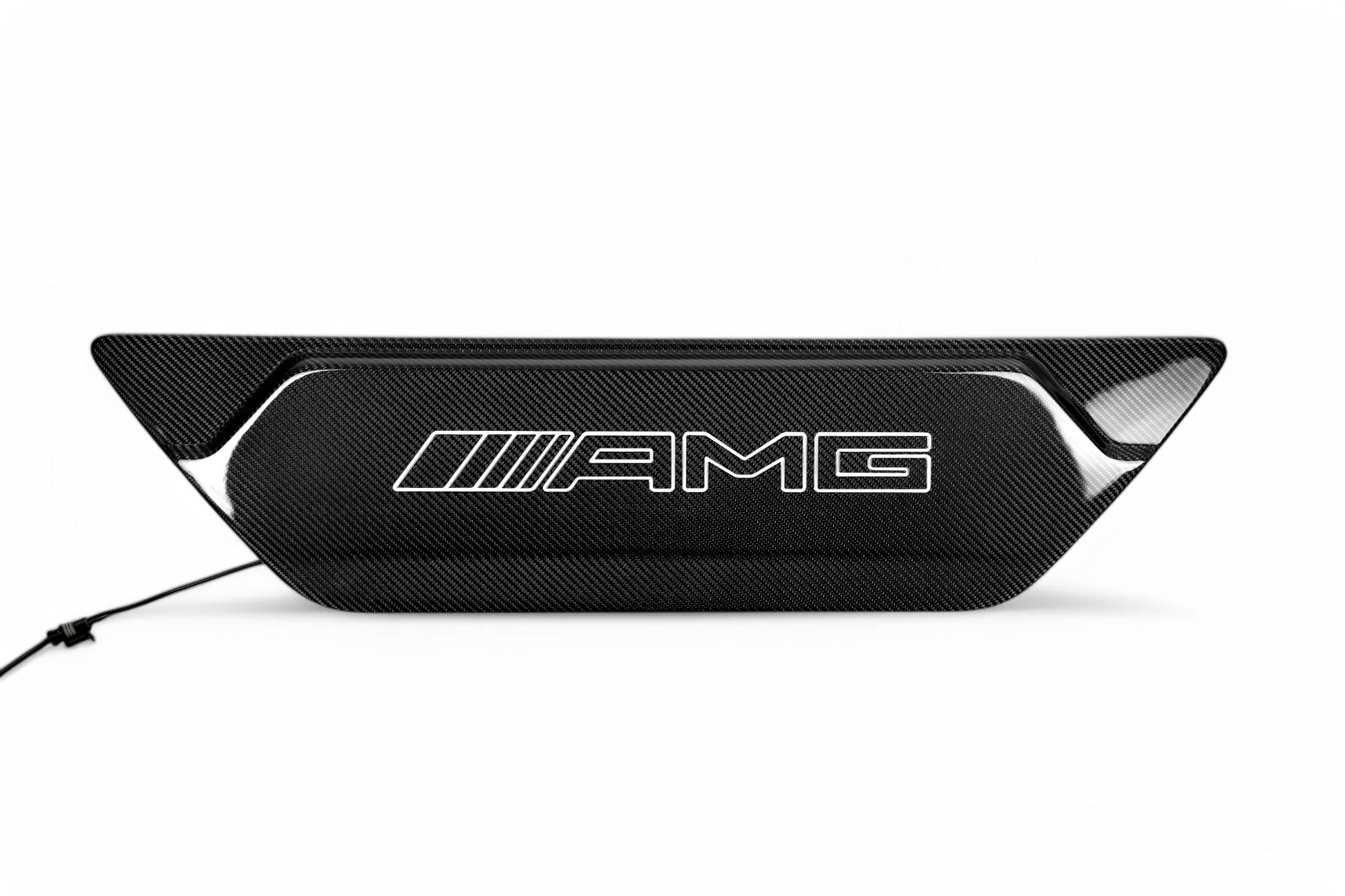 Carbon rear door attachment LED AMG logo illuminated for Mercedes-Benz W463A W465 - Custom Class