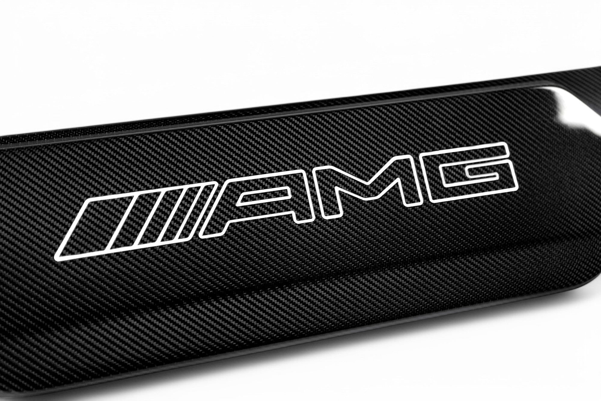 Carbon rear door attachment LED AMG logo illuminated for Mercedes-Benz W463A W465 - Custom Class