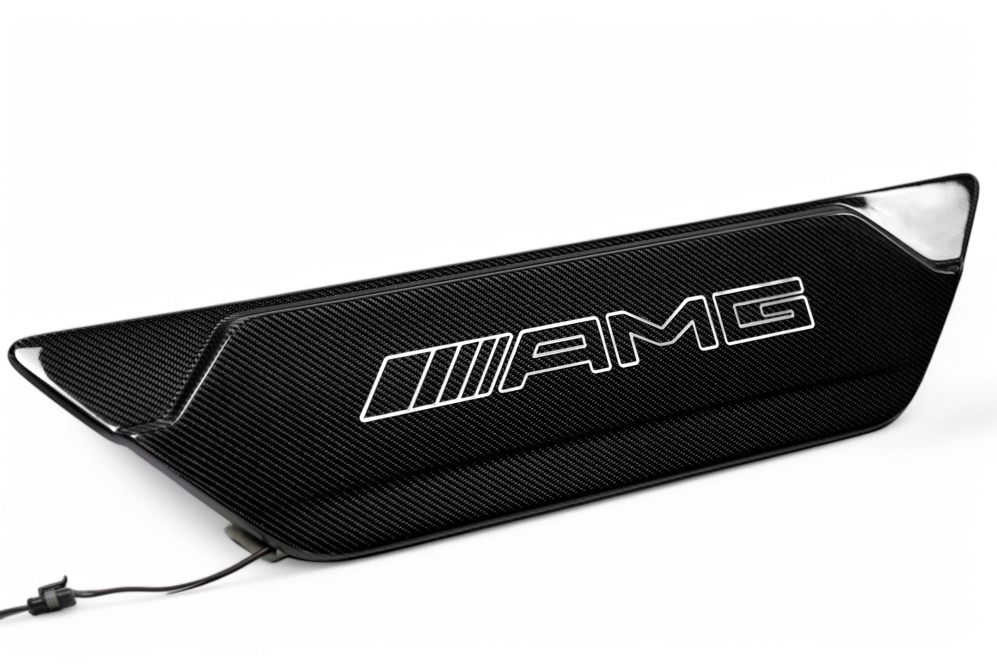 Carbon rear door attachment LED AMG logo illuminated for Mercedes-Benz W463A W465 - Custom Class