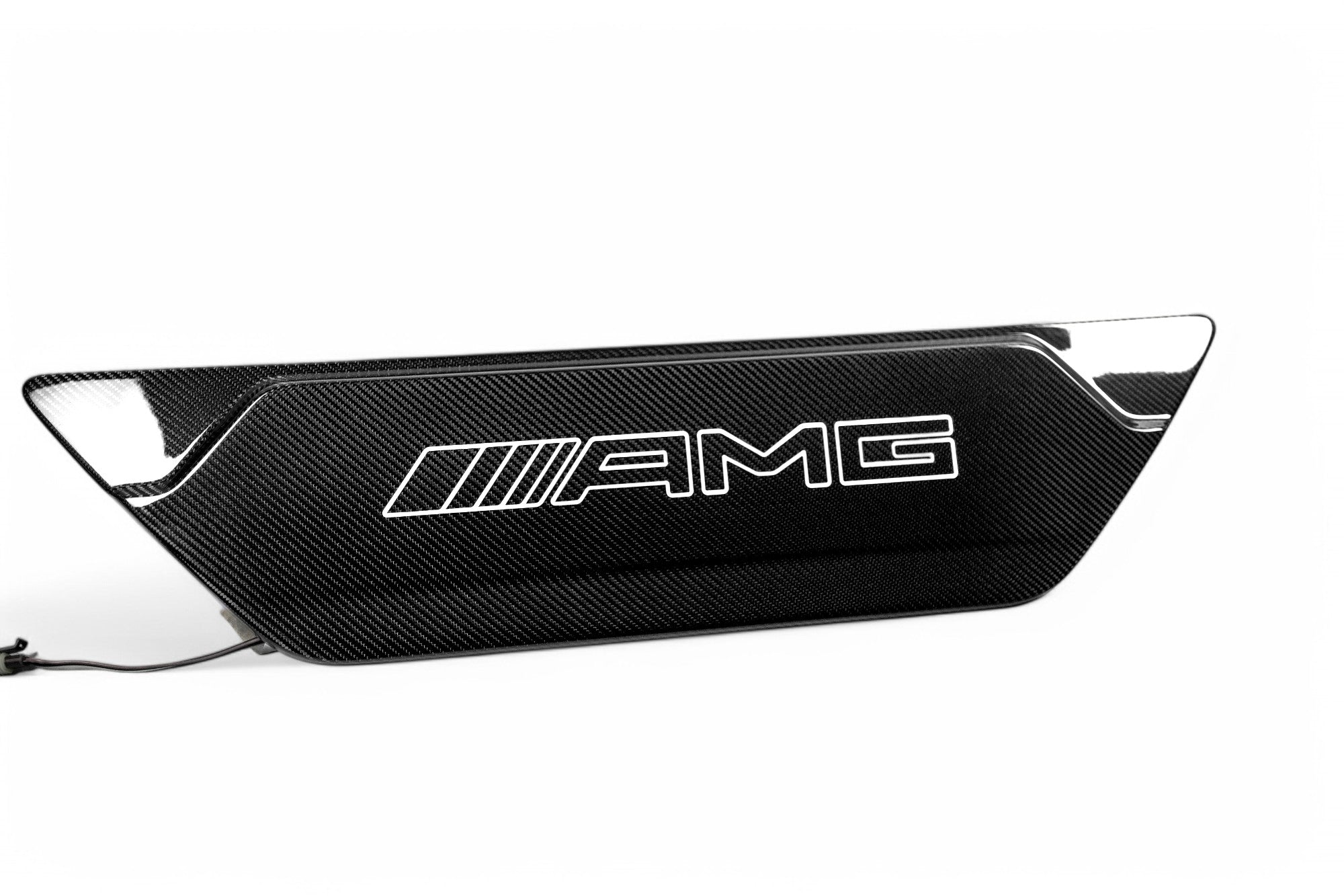 Carbon rear door attachment LED AMG logo illuminated for Mercedes-Benz W463A W465 - Custom Class