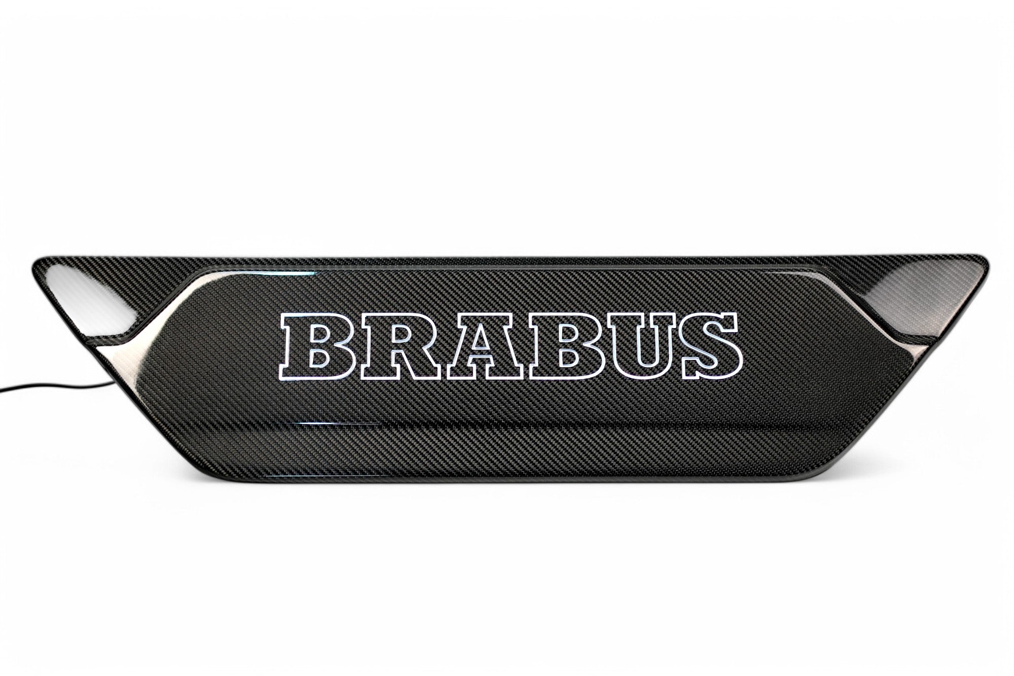 Carbon rear door attachment LED Brabus logo illuminated for Mercedes-Benz W463A W465 - Custom Class