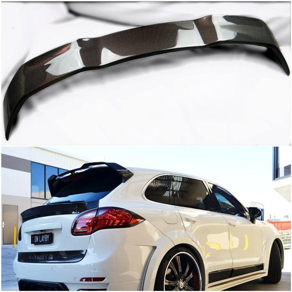 Carbon rear roof spoiler for Porsche 958 Cayenne 2011-2014 - Custom Class