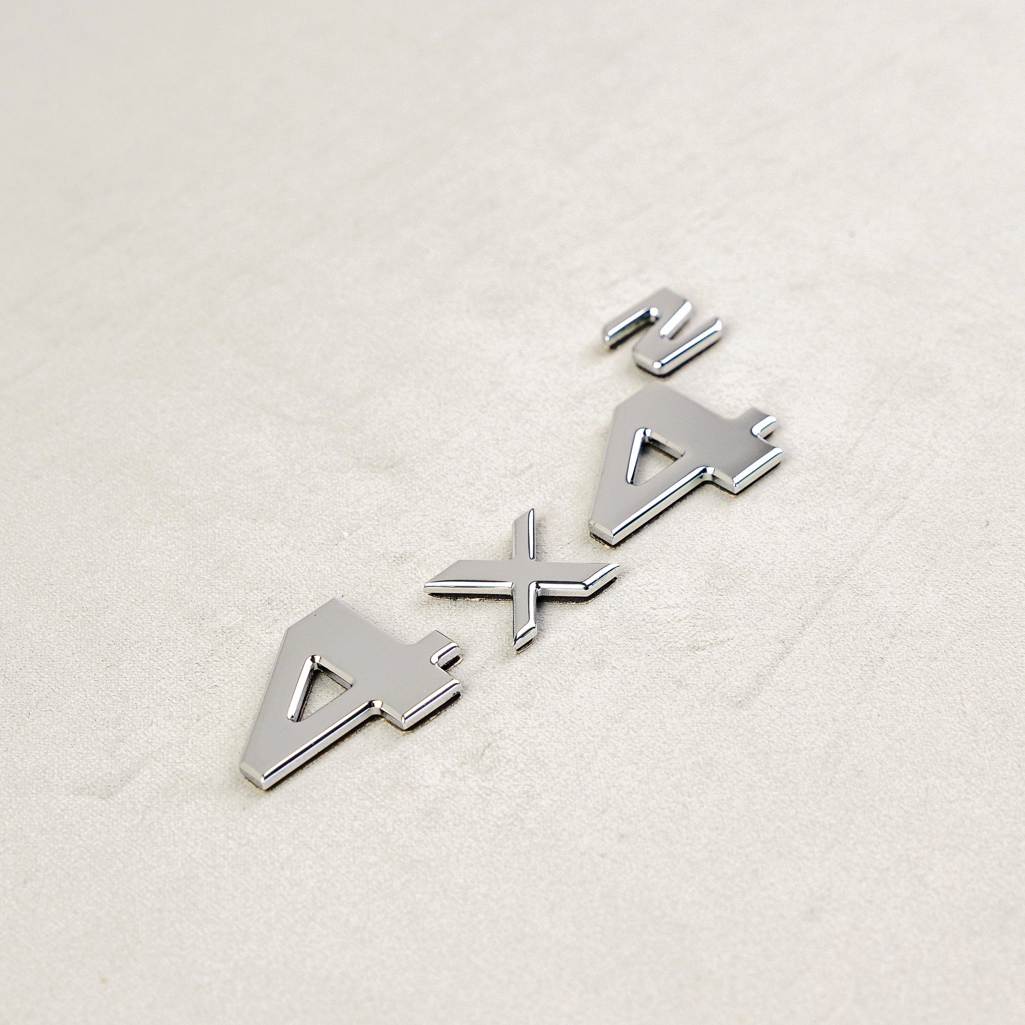 Chrome 4x4 Squared Badge Trunk Emblem for Mercedes G Wagon W463 4x4 - Custom Class