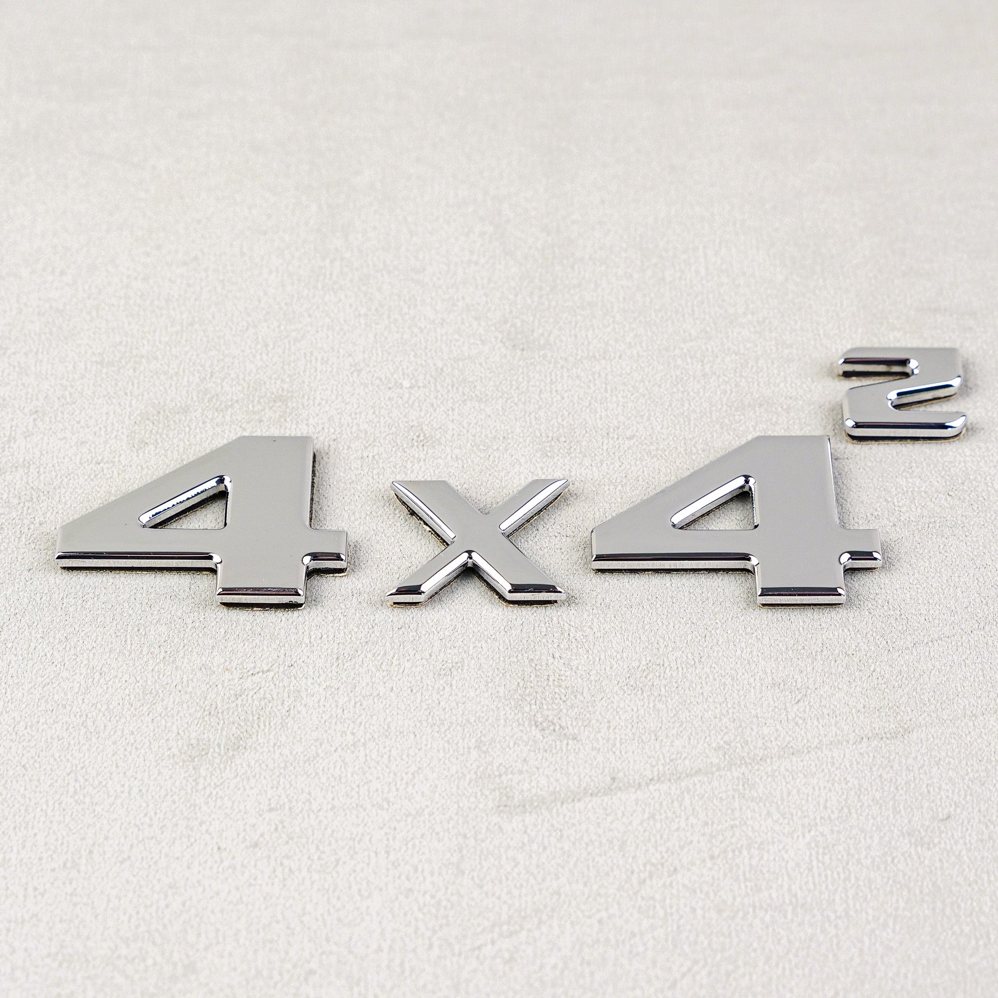 Chrome 4x4 Squared Badge Trunk Emblem for Mercedes G Wagon W463 4x4 - Custom Class