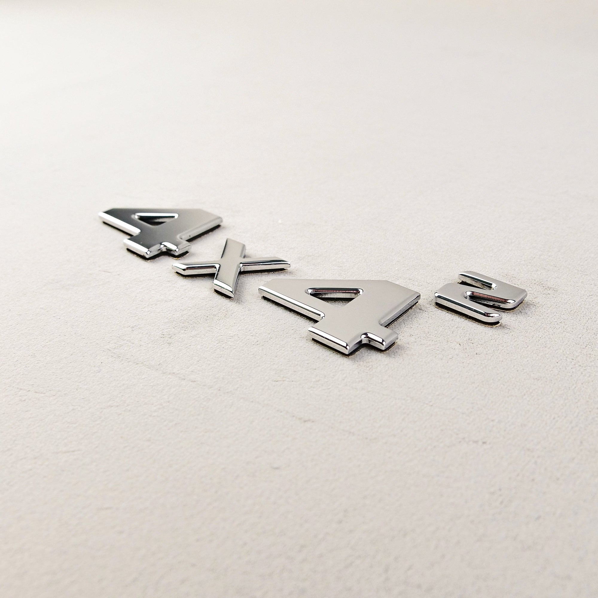 Chrome 4x4 Squared Badge Trunk Emblem for Mercedes G Wagon W463 4x4 - Custom Class