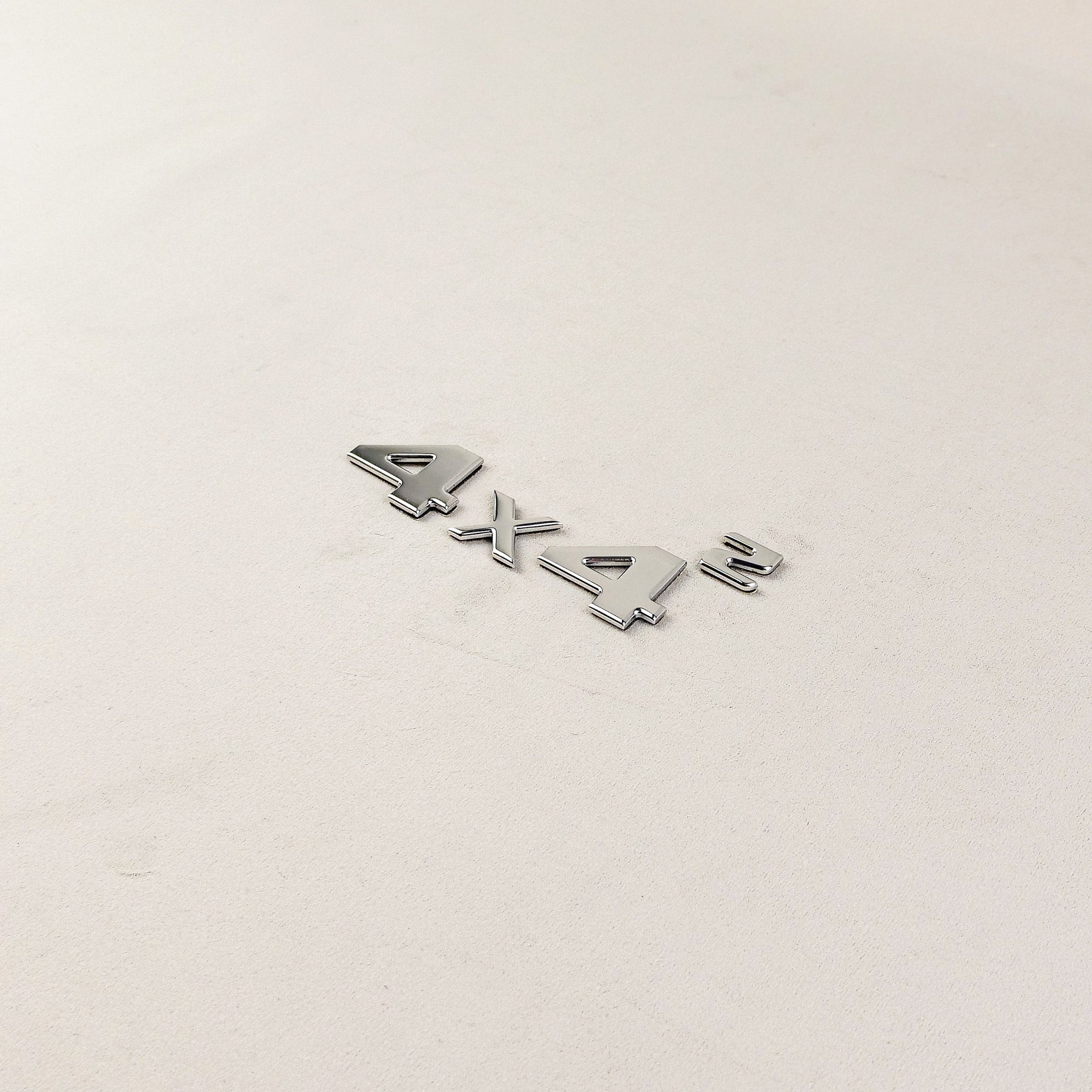 Chrome 4x4 Squared Badge Trunk Emblem for Mercedes G Wagon W463 4x4 - Custom Class