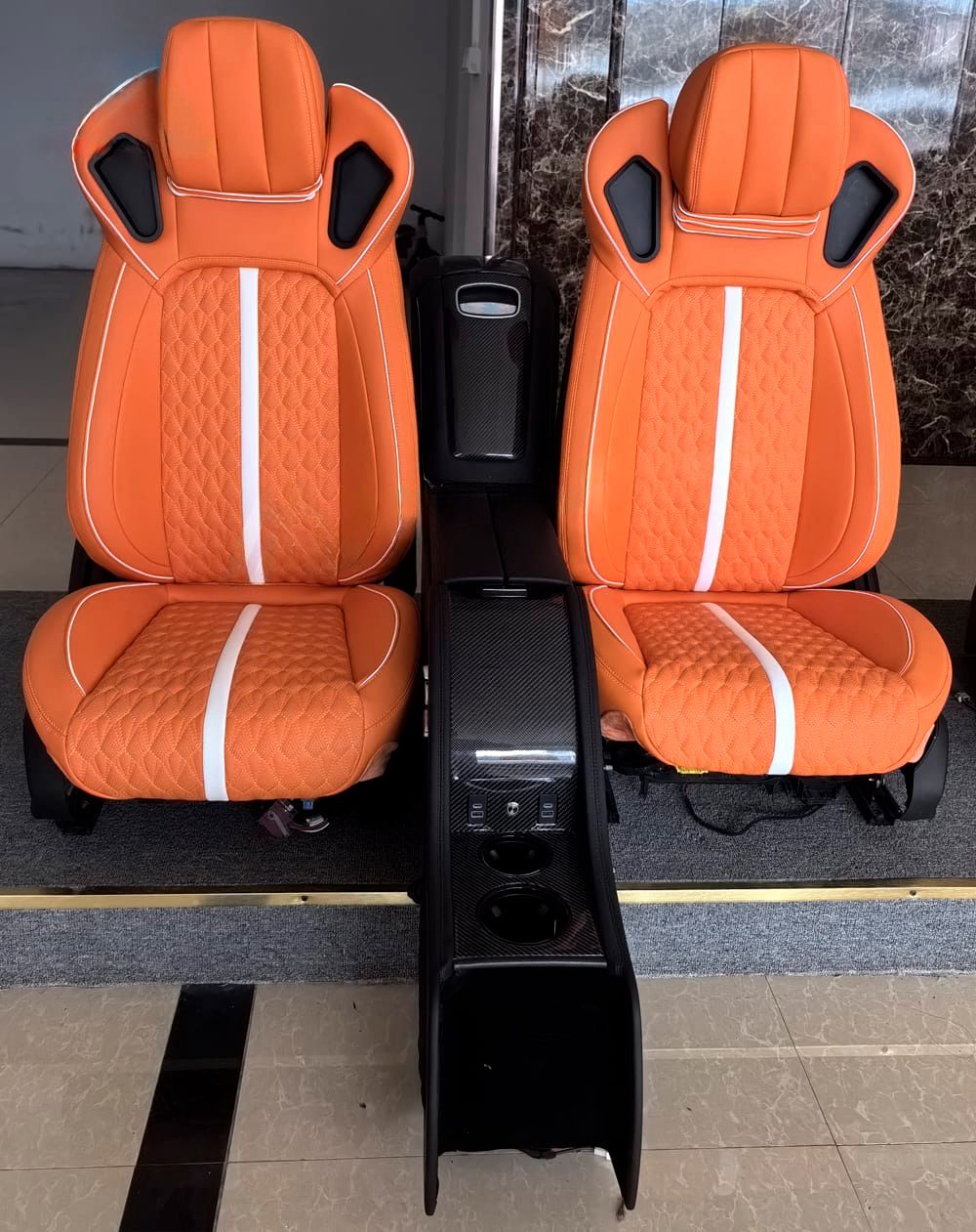 Custom Leather Car Seats (4 Seats + Console) for Mercedes G-Class W463A / W465