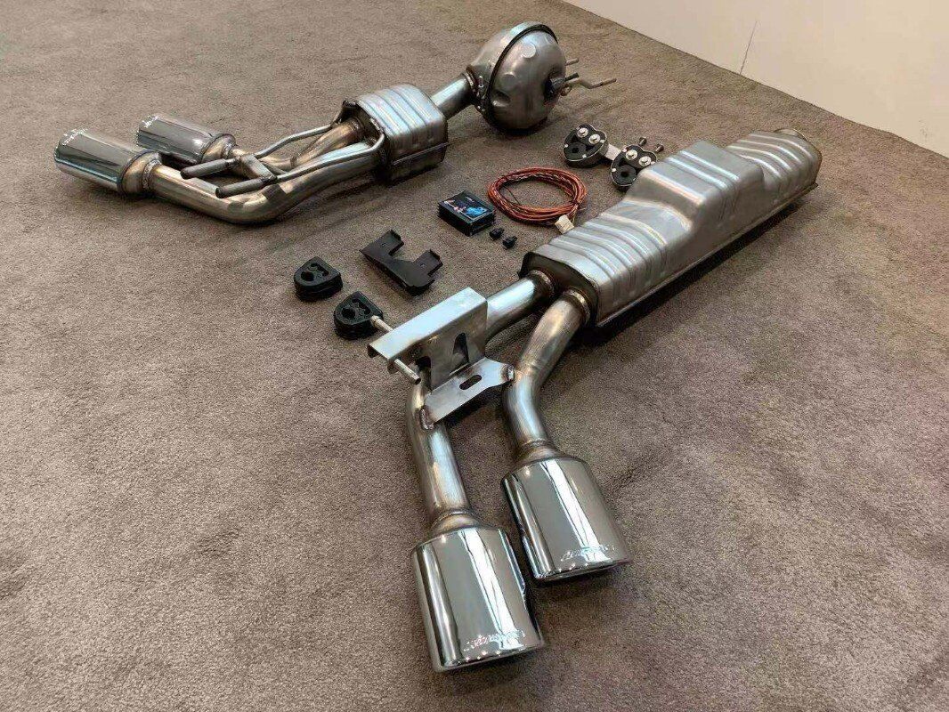 Exhaust system with sound booster for diesel engine Mercedes-Benz W463A W464 2018-2022 - Custom Class