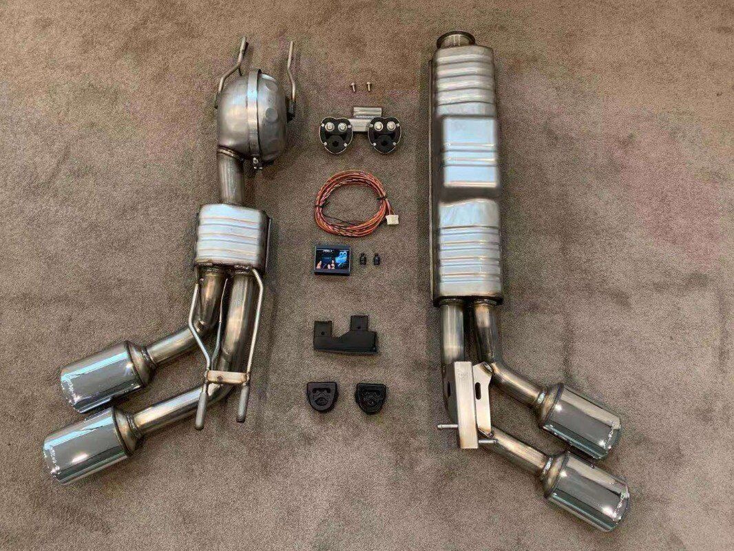 Exhaust system with sound booster for diesel engine Mercedes-Benz W463A W464 2018-2022 - Custom Class