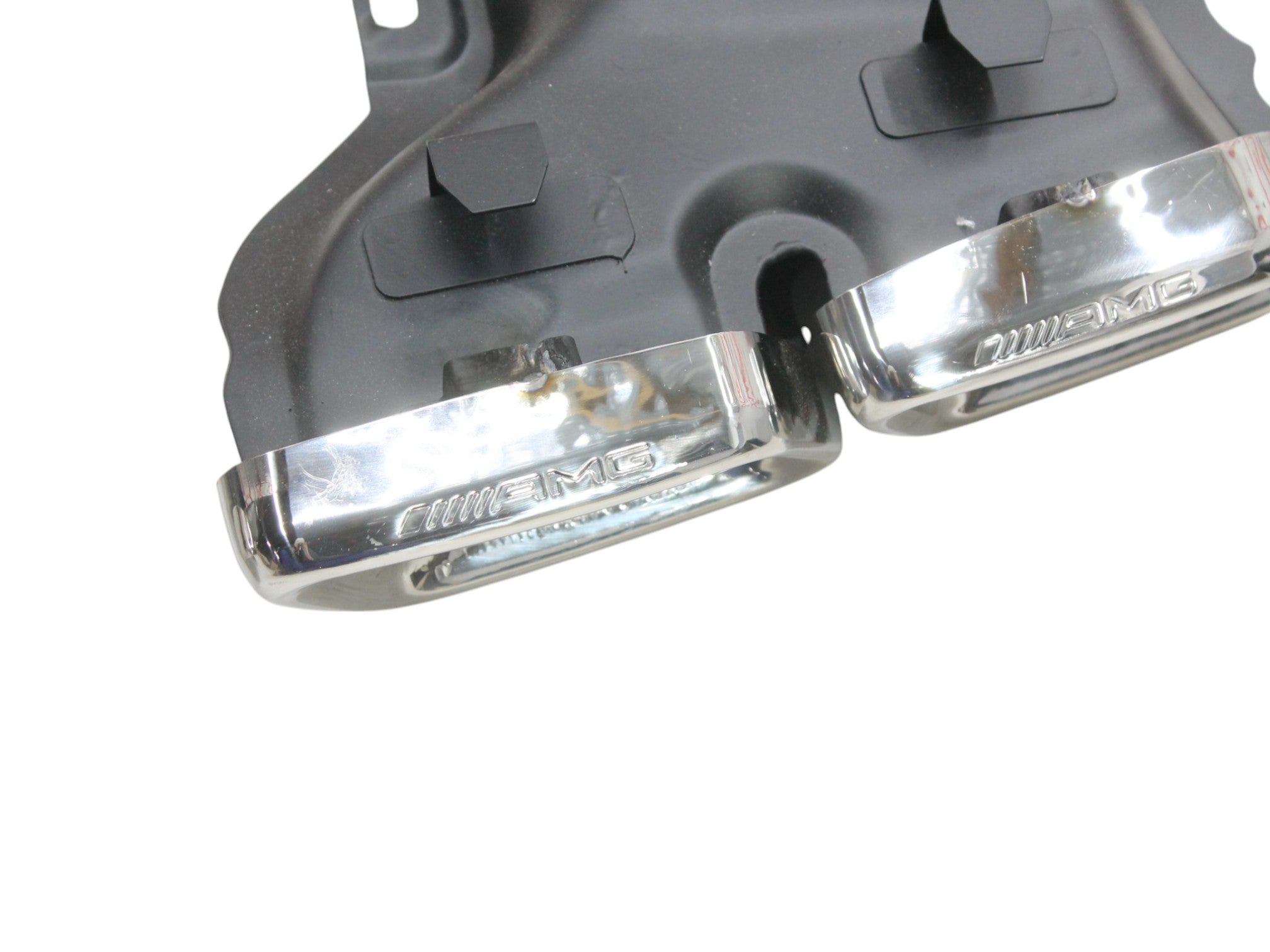 Exhaust tips AMG silver for Mercedes GLE-Class W166 2015-2018 - Custom Class