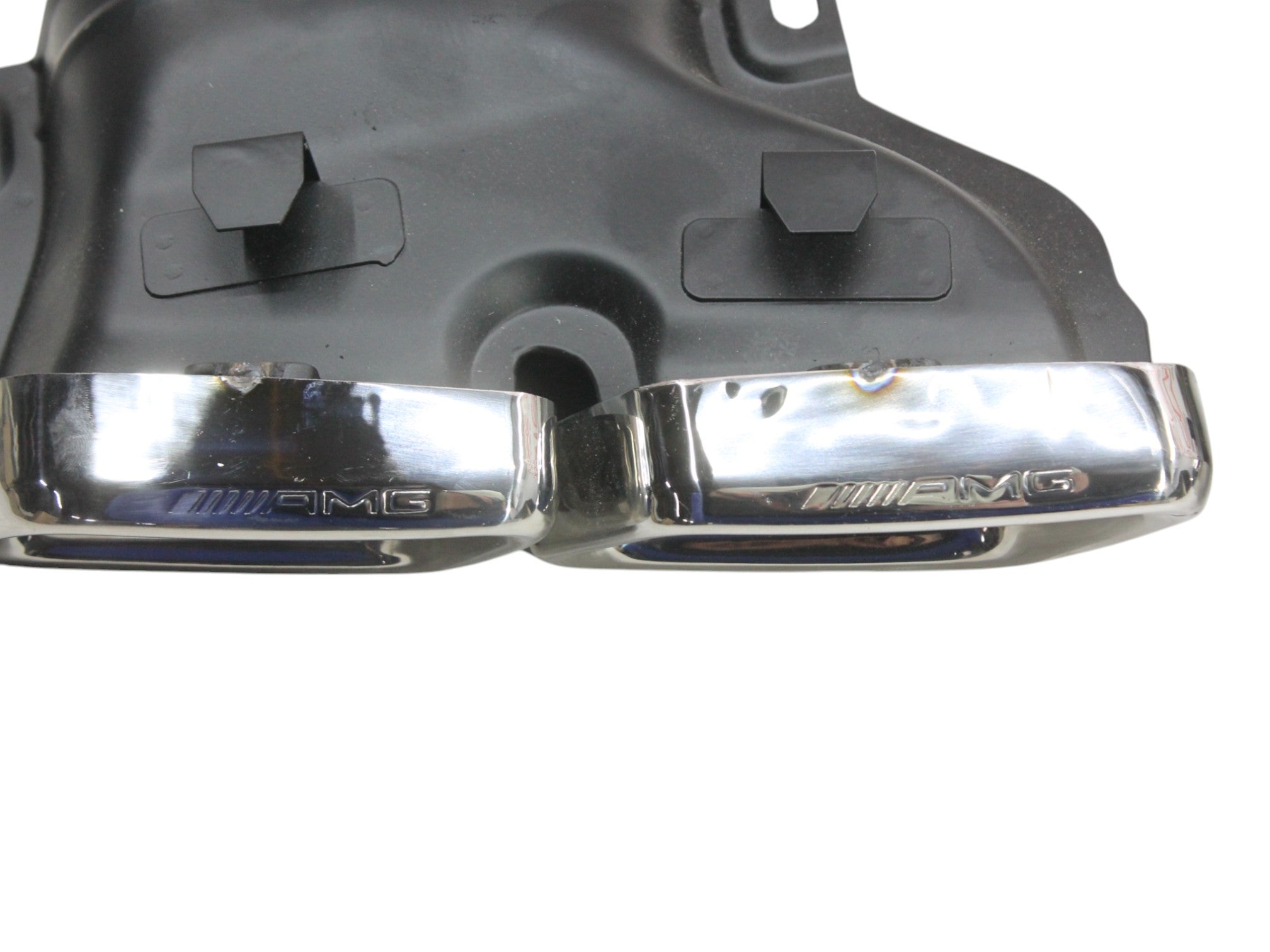 Exhaust tips AMG silver for Mercedes GLE-Class W166 2015-2018 - Custom Class