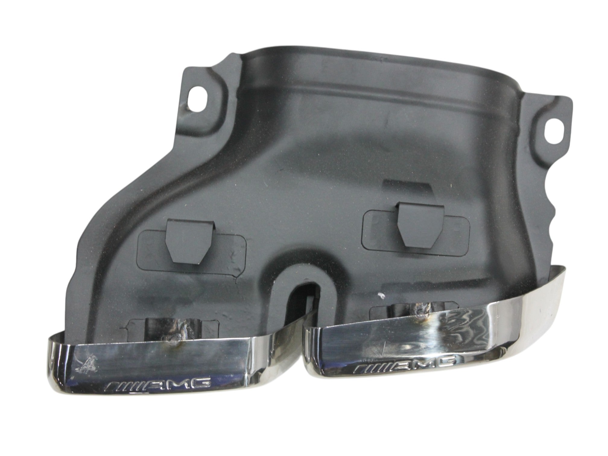 Exhaust tips AMG silver for Mercedes GLE-Class W166 2015-2018 - Custom Class