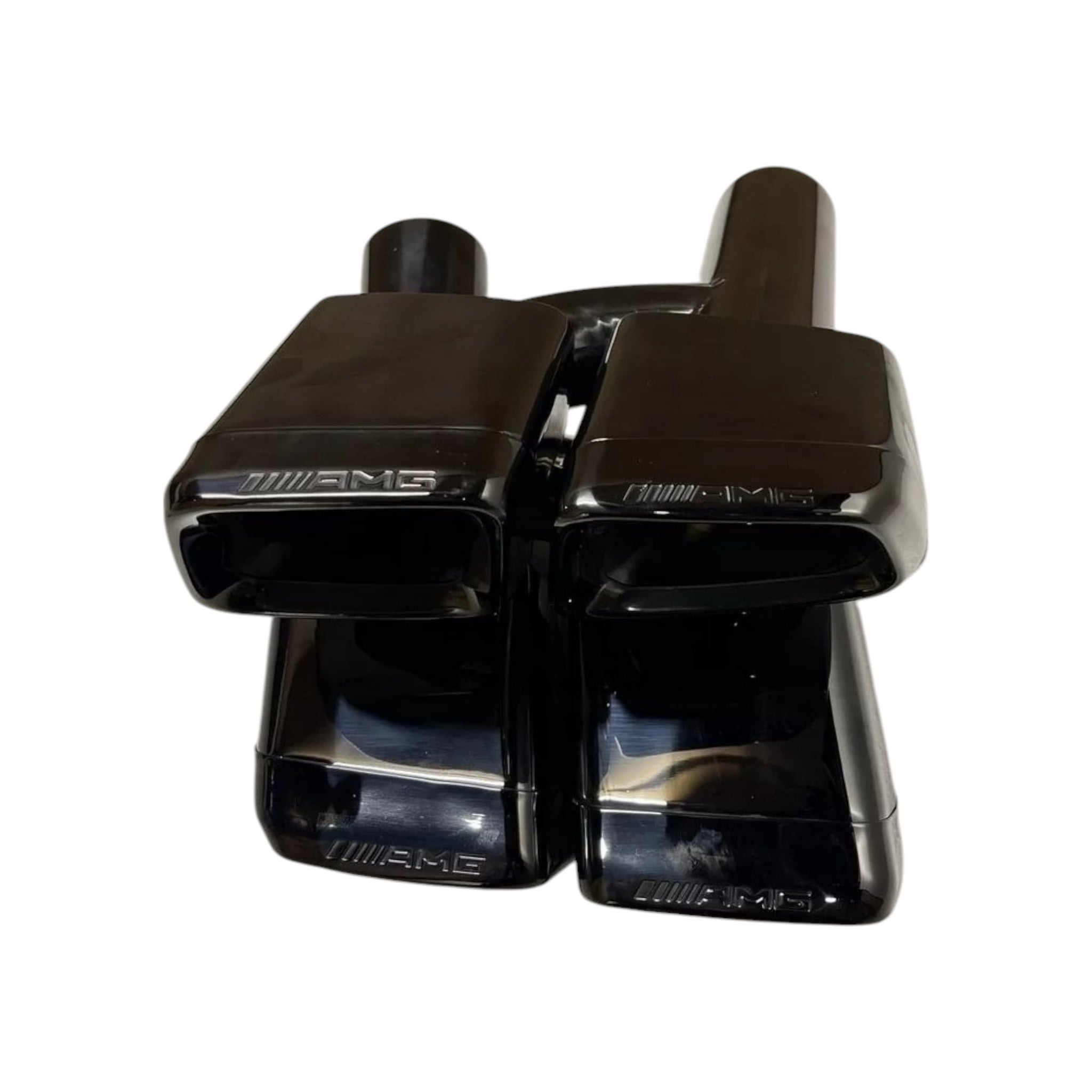 Exhaust tips AMG style black for Mercedes E-Class W212 2009-2016 - Custom Class