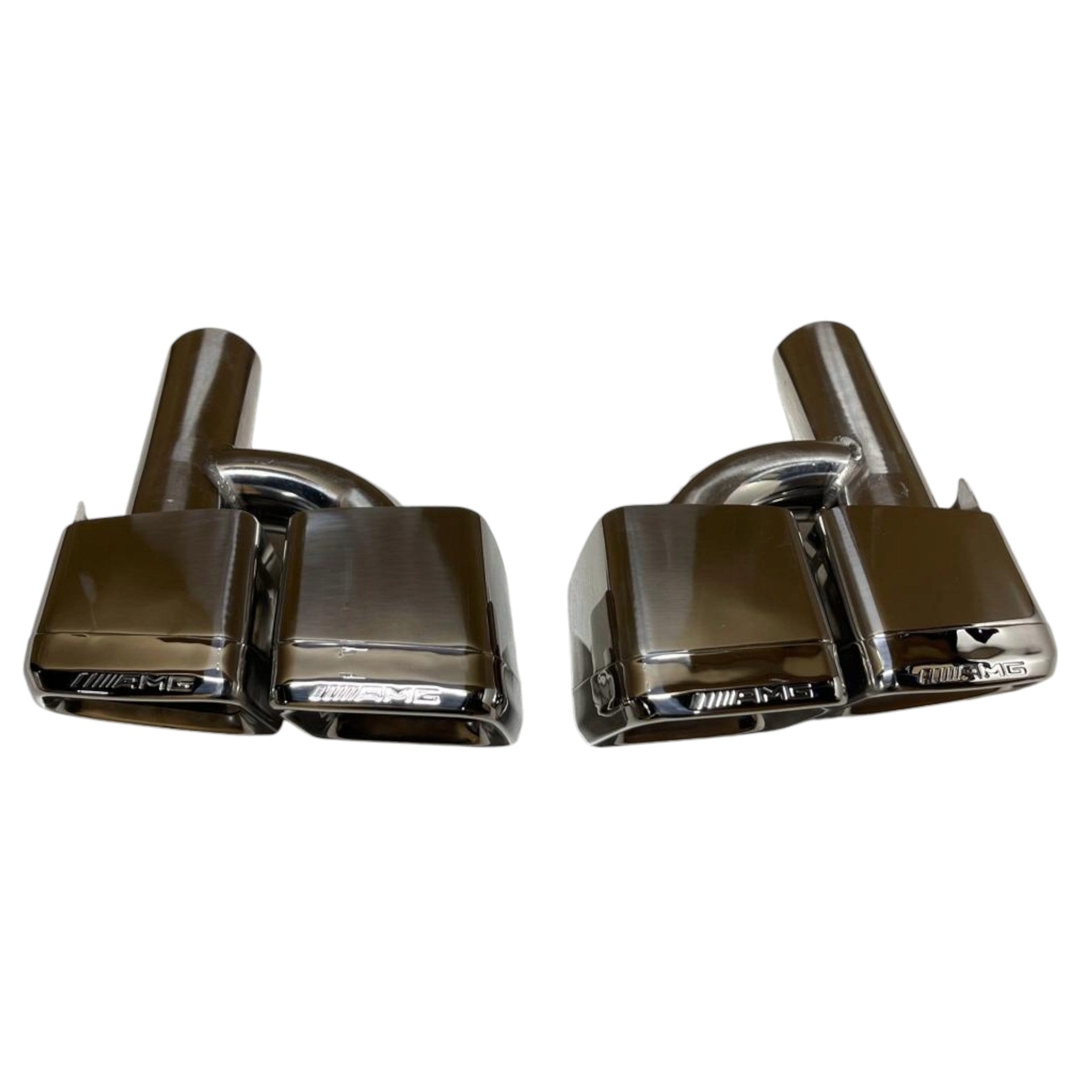 Exhaust tips AMG style chrome for Mercedes E-Class W212 2009-2016 - Custom Class