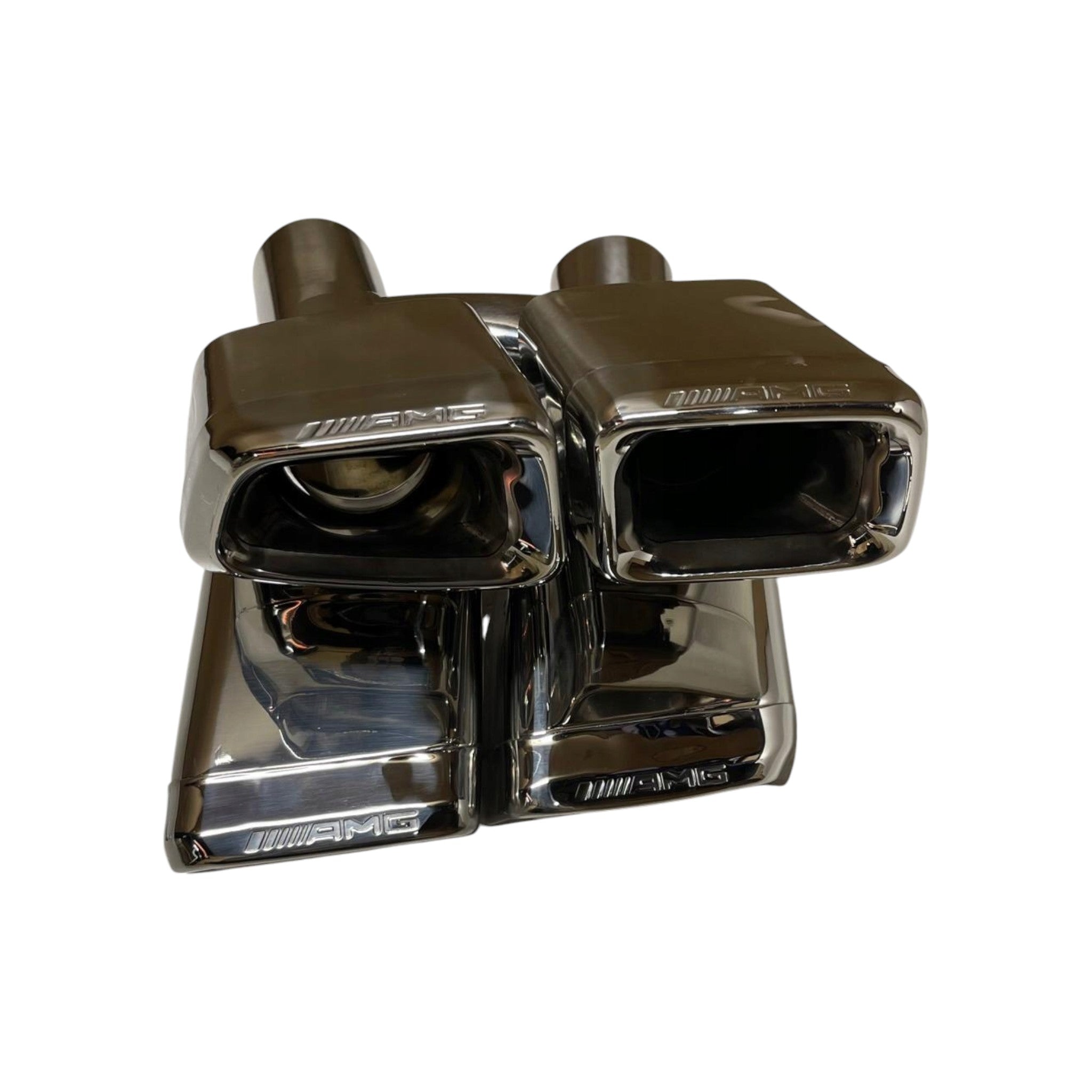 Exhaust tips AMG style chrome for Mercedes E-Class W212 2009-2016 - Custom Class