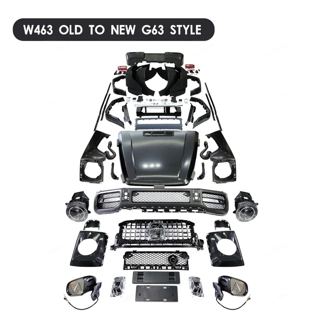 Exterior Upgrade Body Kit to G63 AMG W463A Style for Mercedes-Benz G-Class W463