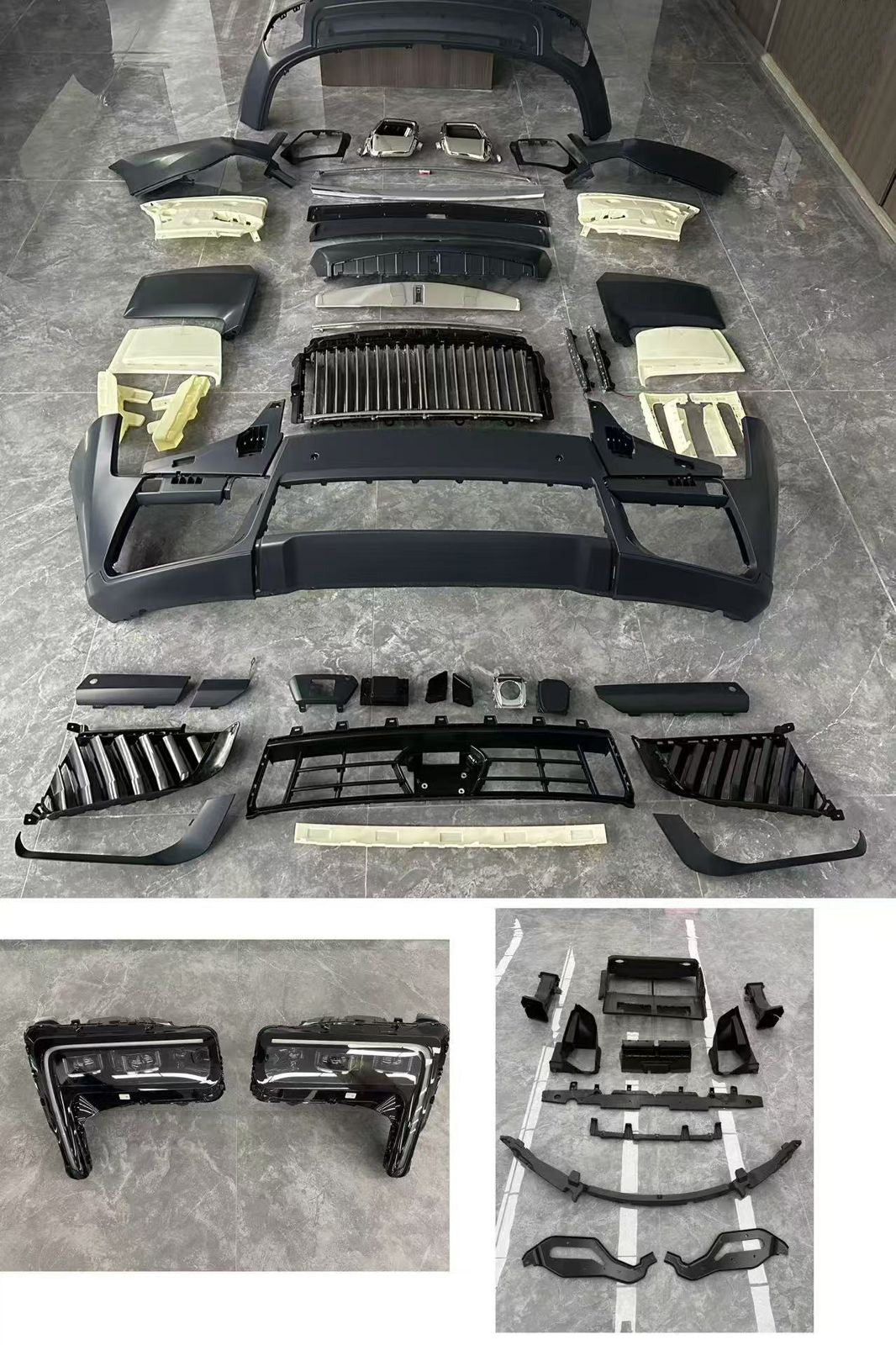 Facelift Body Kit 2025 Style for Rolls-Royce Cullinan 2014–2024 (Plastic + Headlights)
