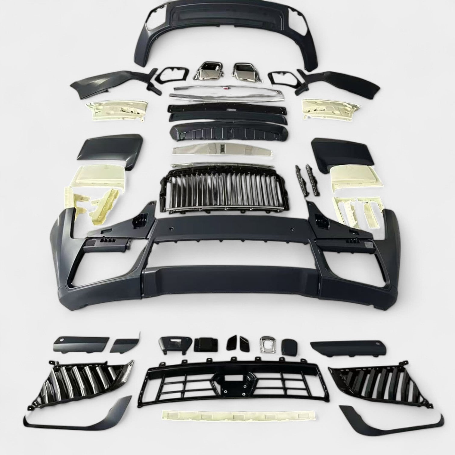 Facelift Body Kit 2025 Style for Rolls-Royce Cullinan 2014–2024 (Plastic + Headlights)