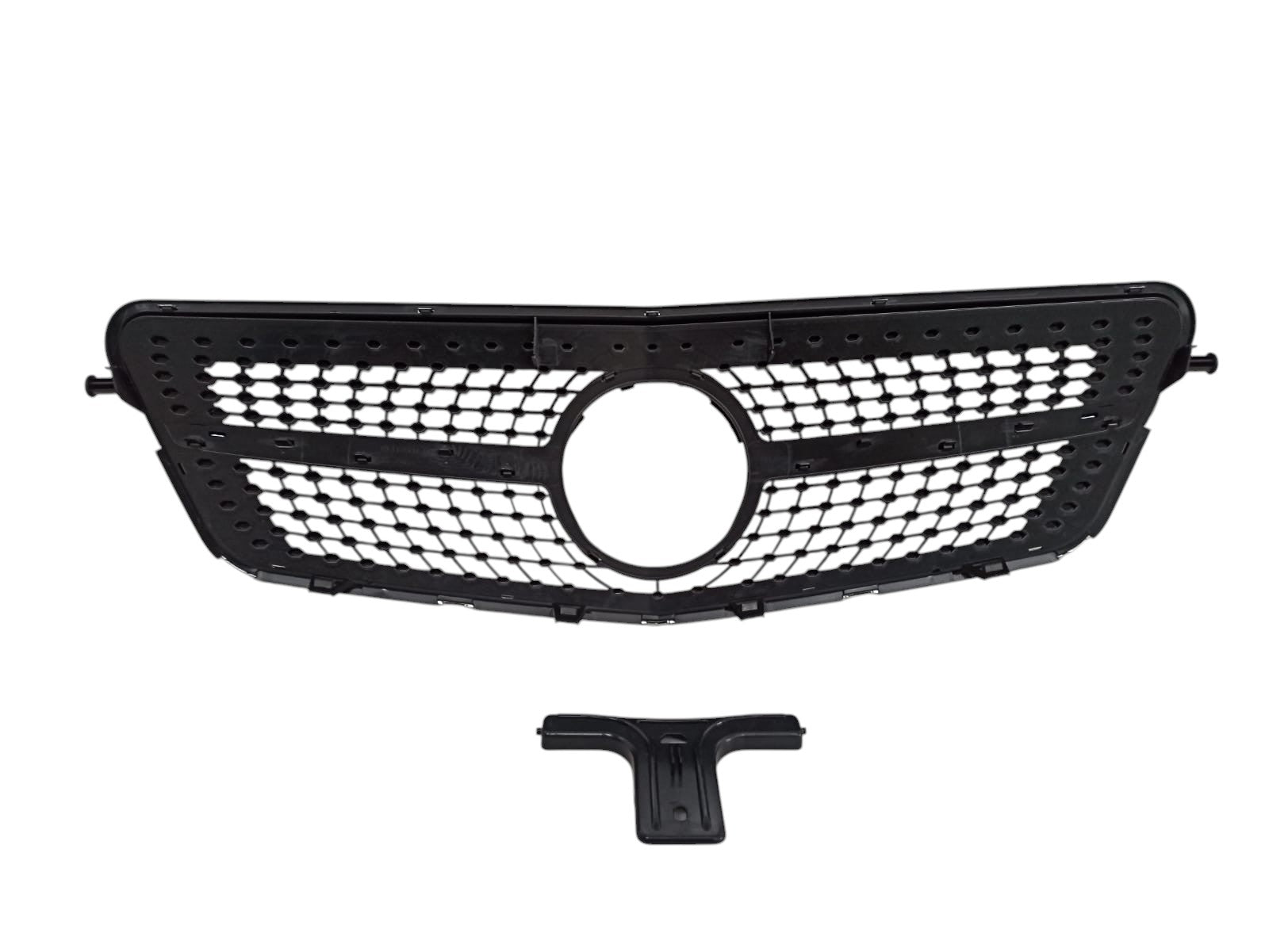 Diamond Black front grill for Mercedes E-Class W212 (2009-2013) from Custom Class, offering a sleek and luxurious design.