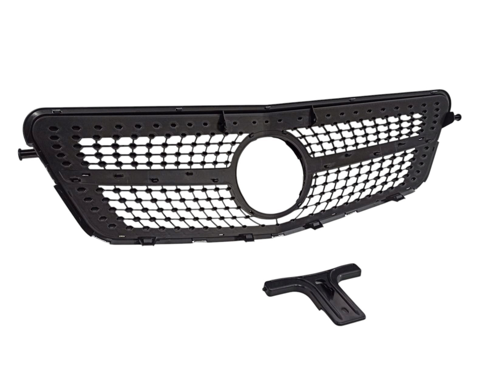 Diamond Black front grill for Mercedes E-Class W212 (2009-2013) from Custom Class, offering a sleek and luxurious design.