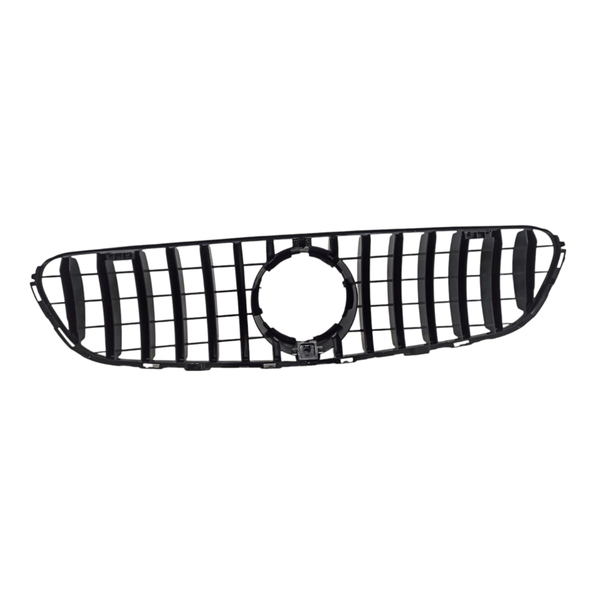 GT Black Front Radiator Grille with Camera for Mercedes GLC-Class X253 (2015-2019), premium Custom Class upgrade.