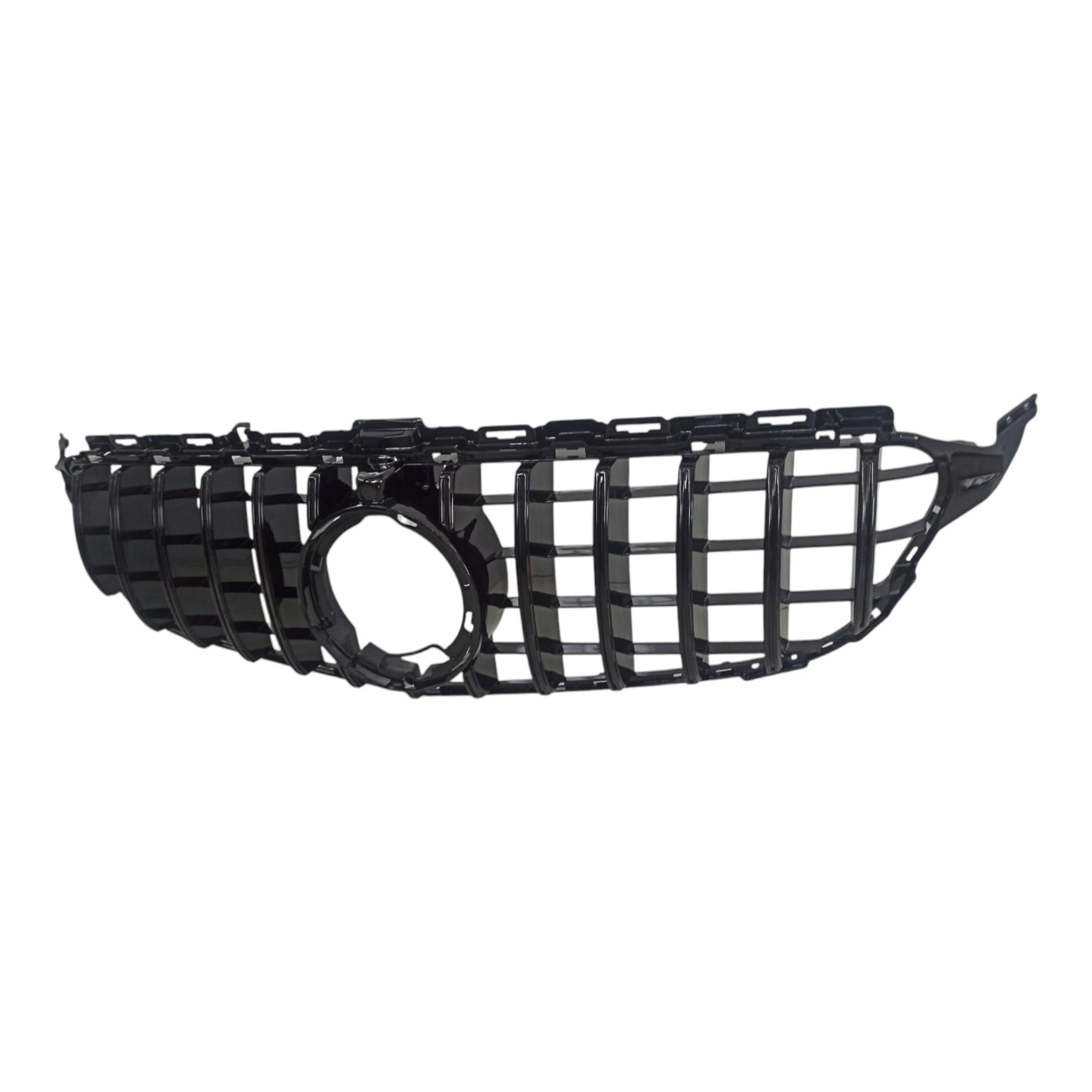 Front radiator grille, GT black, camera for Mercedes C-Class W205 2018-2021 - Custom Class
