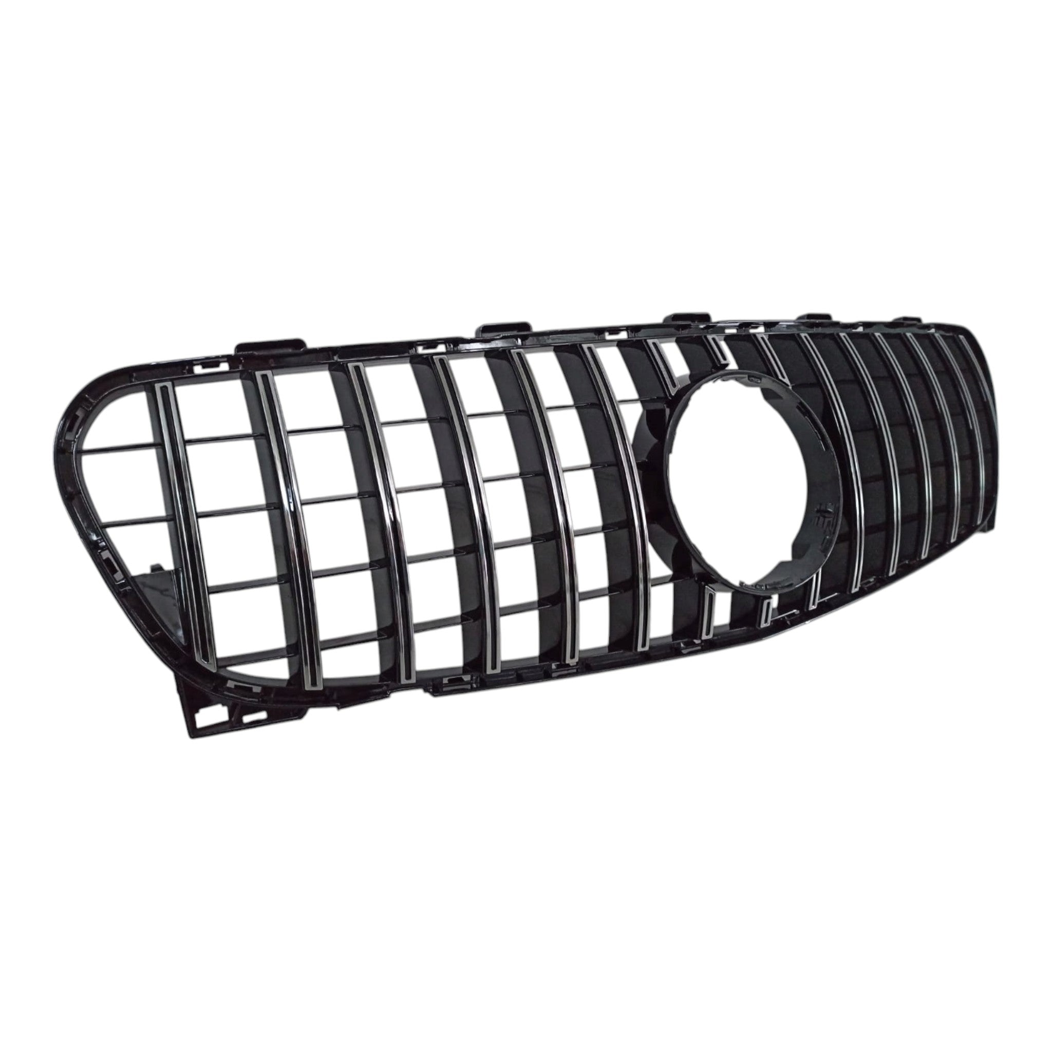 GT Chrome Black Front Radiator Grille for Mercedes GLA-Class X156 (2017-2020), premium Custom Class upgrade.