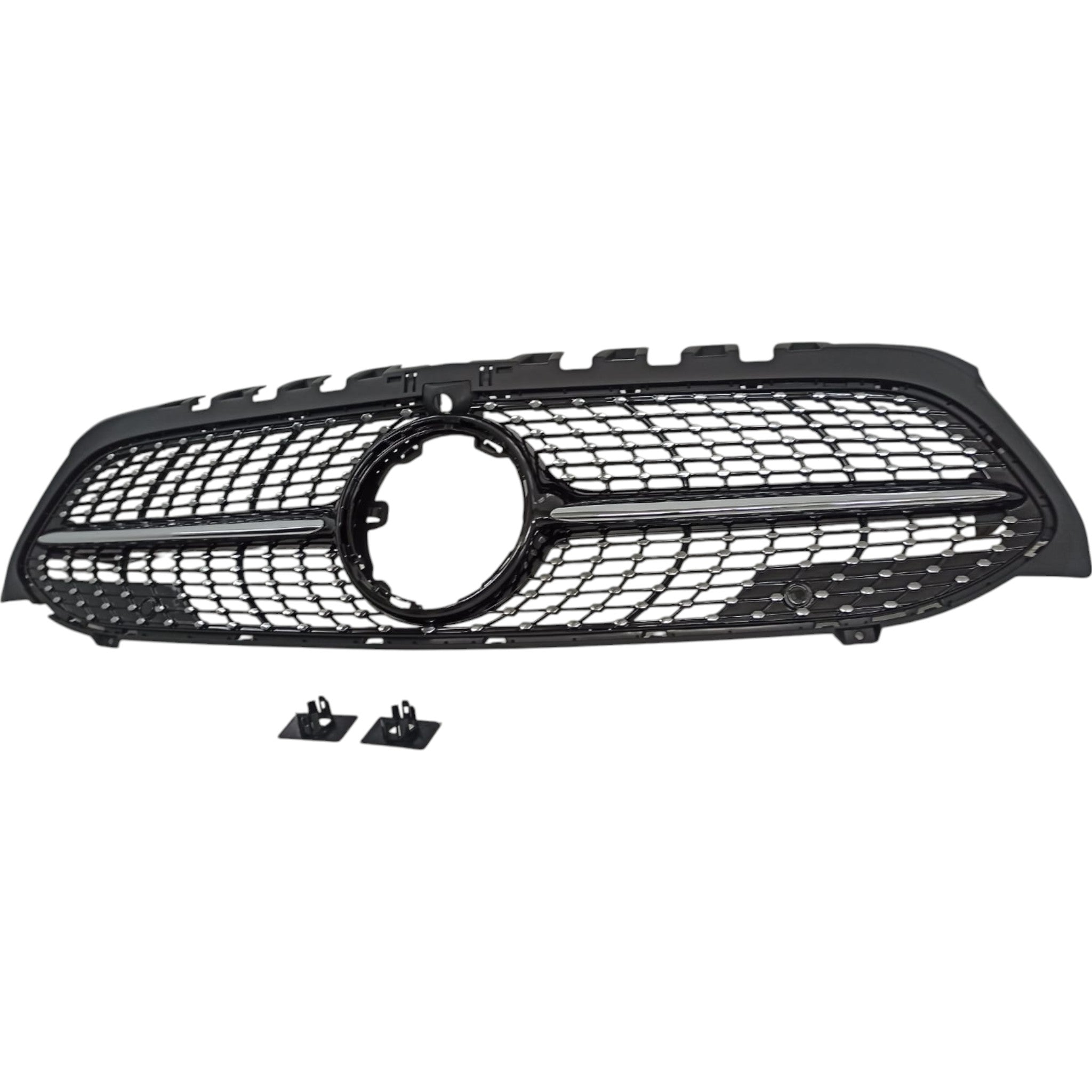 Front radiator grille, diamond black, camera for Mercedes W177 2018+ - Custom Class