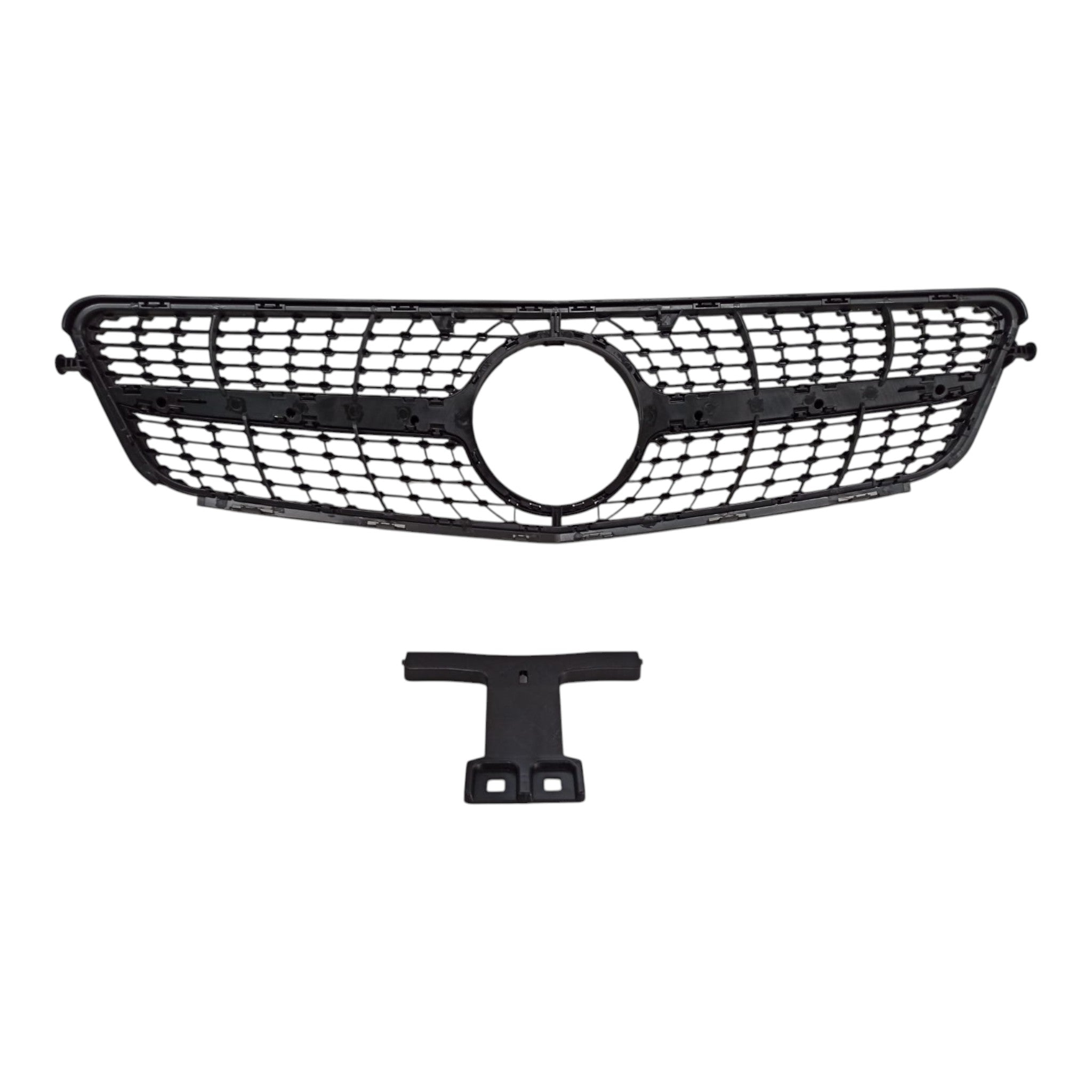 Front radiator grille, diamond black for Mercedes C-Class W204 2007-2014 - Custom Class