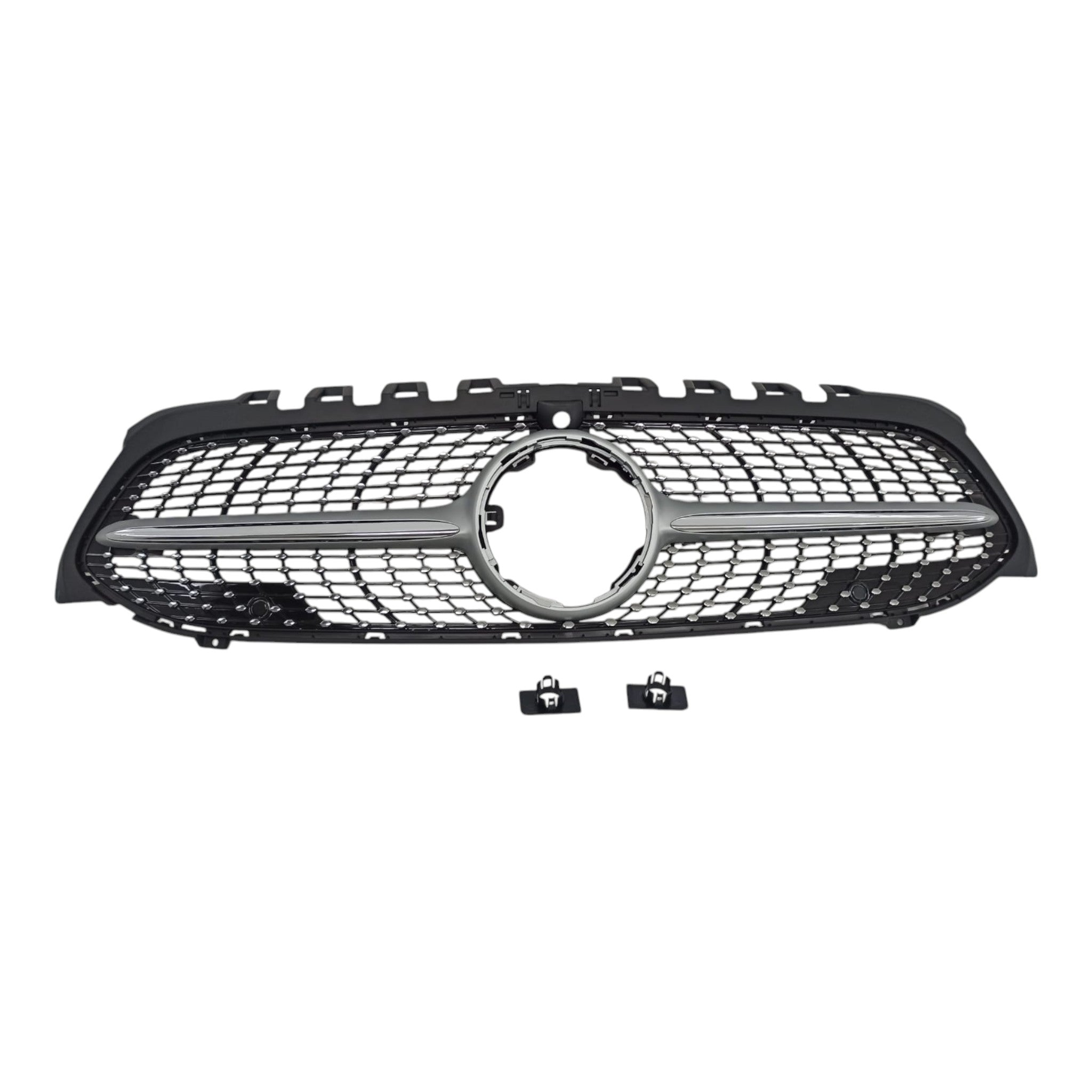 Front radiator grille, diamond silver, camera for Mercedes W177 2018+ - Custom Class