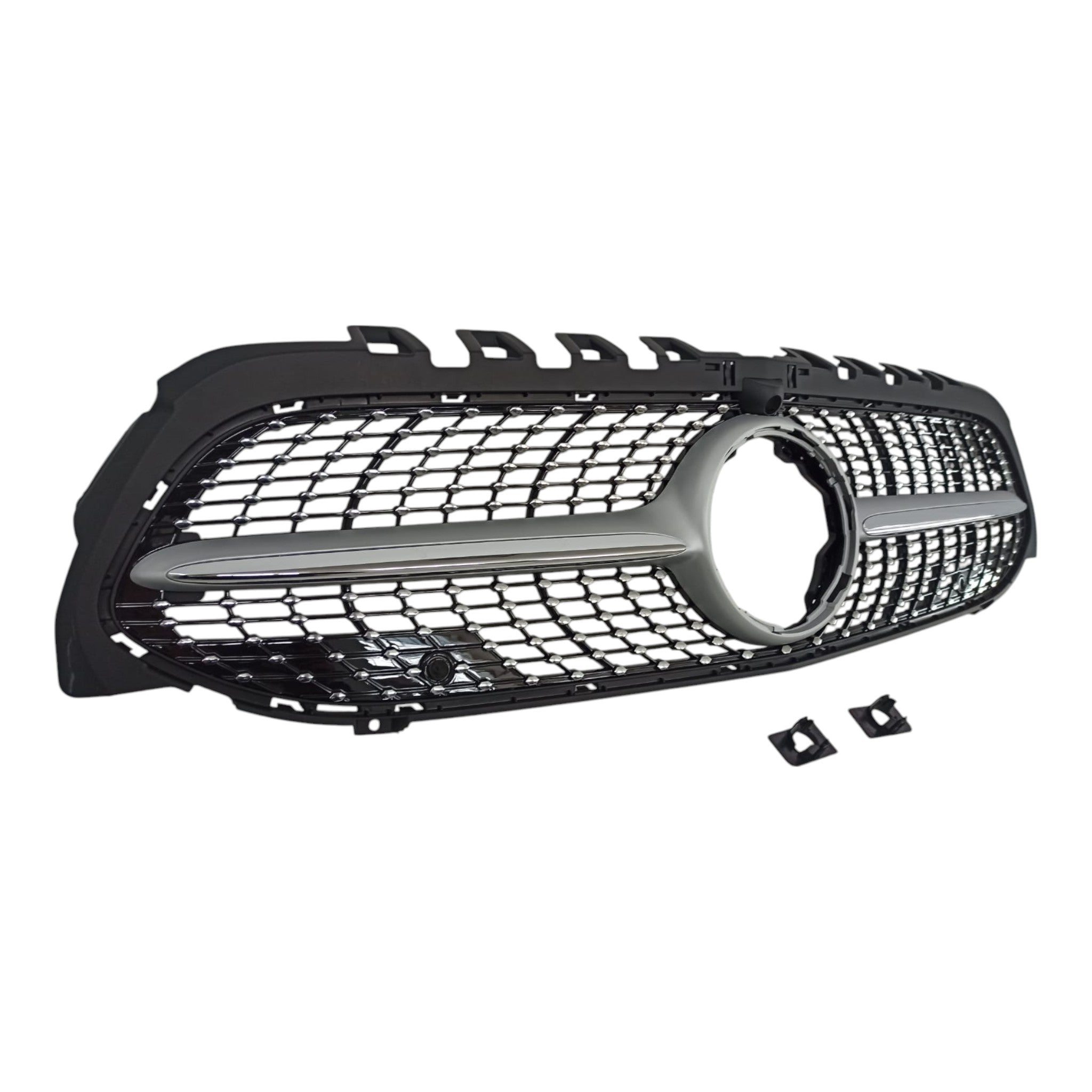 Front radiator grille, diamond silver, camera for Mercedes W177 2018+ - Custom Class