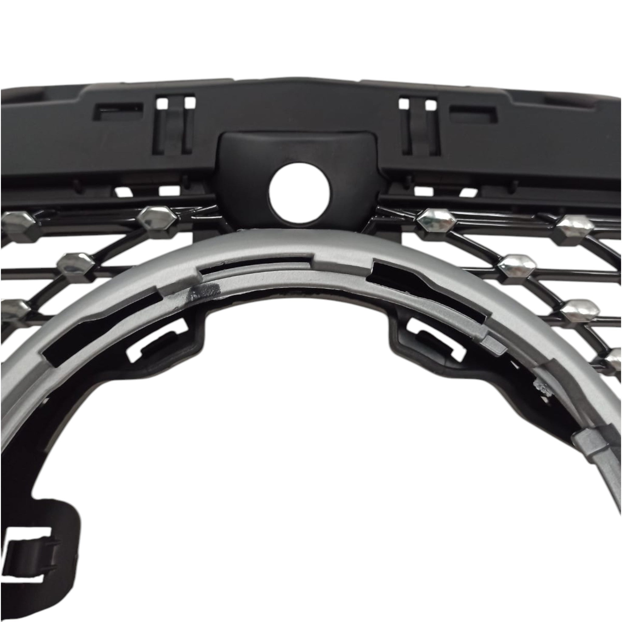 Front radiator grille, diamond silver, camera for Mercedes W177 2018+ - Custom Class