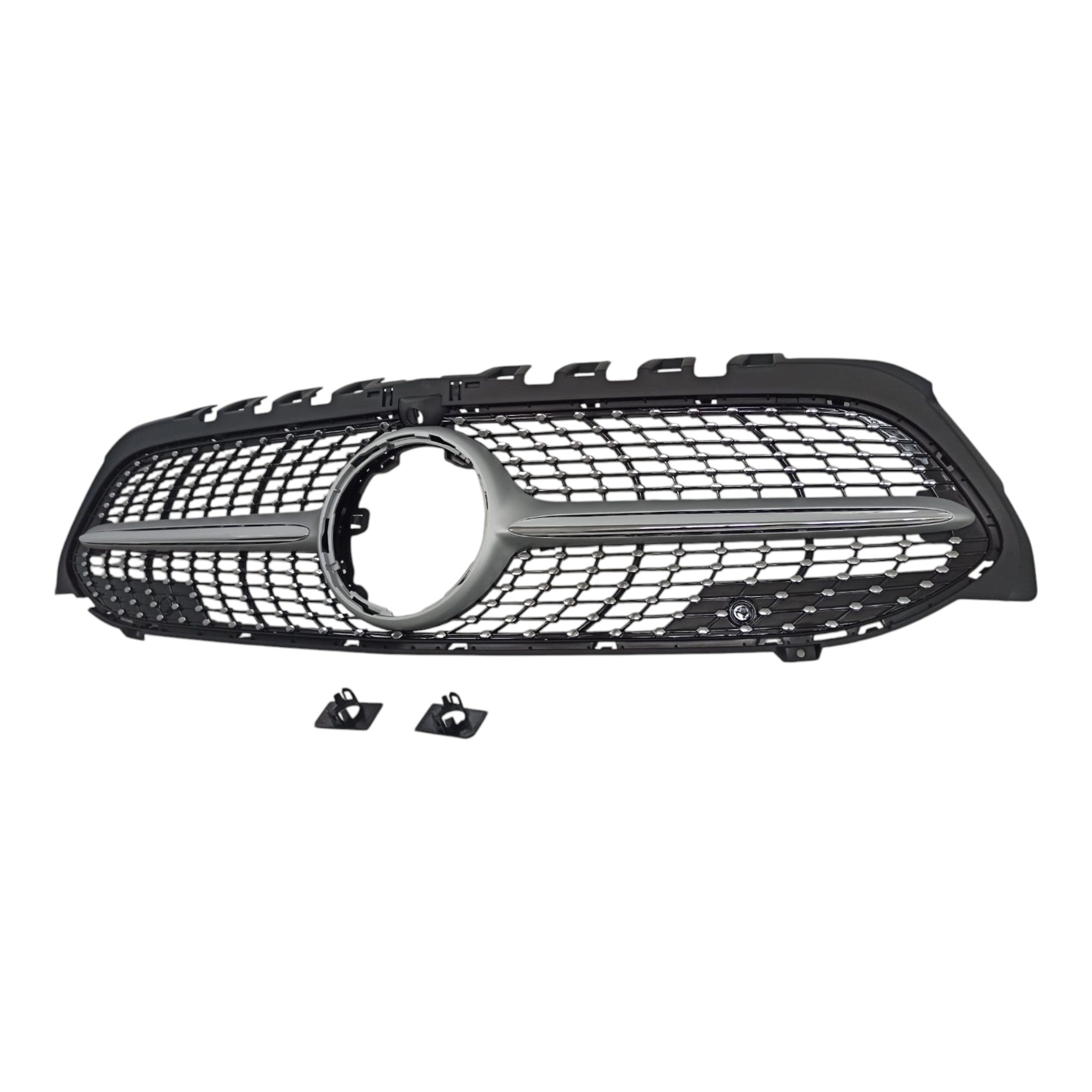 Front radiator grille, diamond silver, camera for Mercedes W177 2018+ - Custom Class