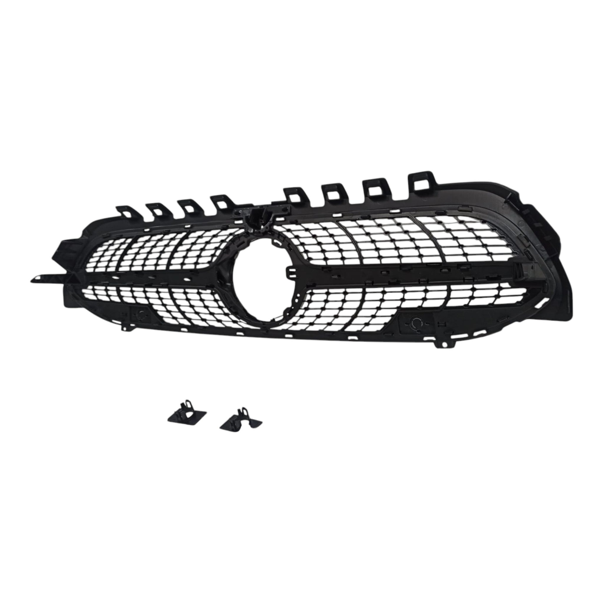 Front radiator grille, diamond silver, camera for Mercedes W177 2018+ - Custom Class