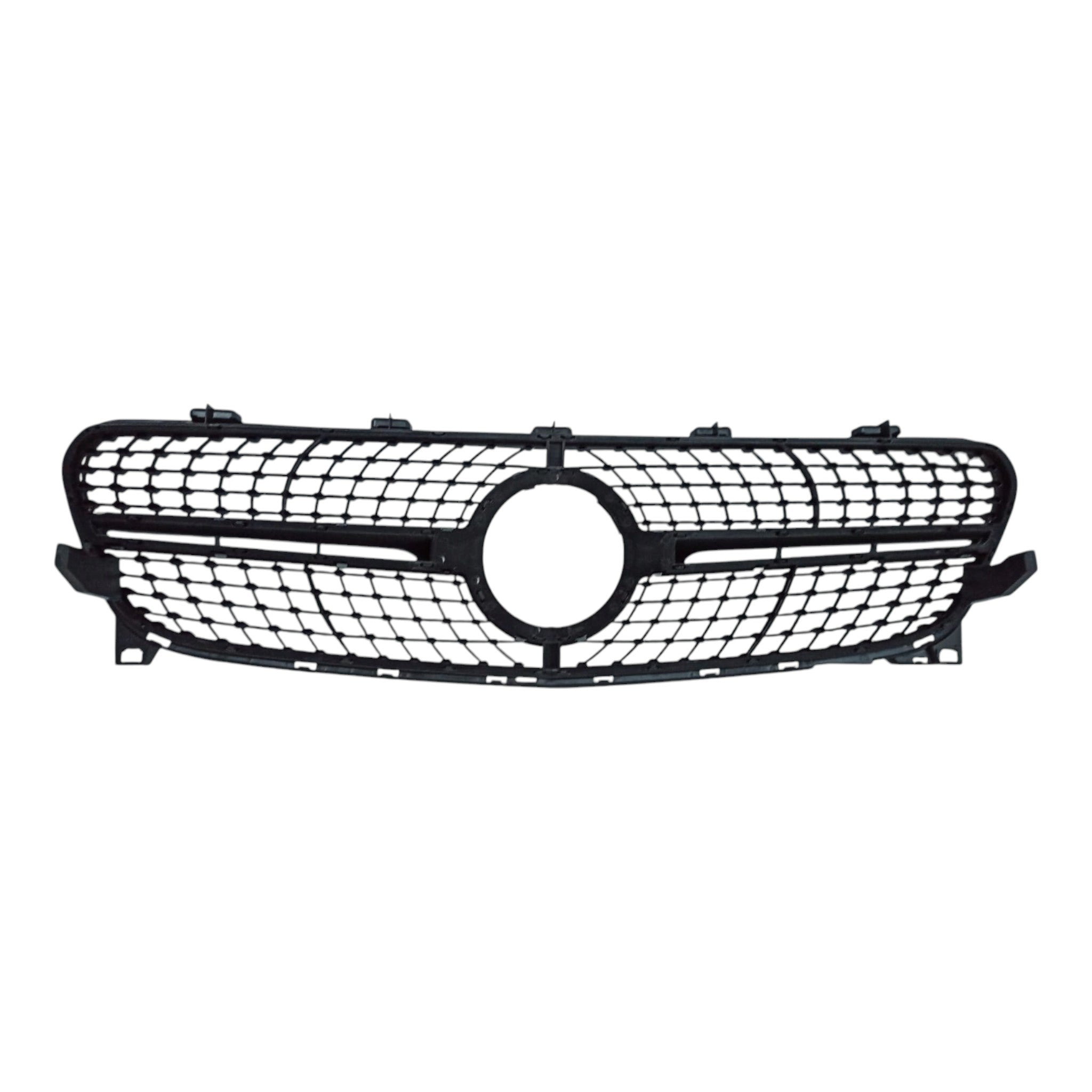 Diamond Silver Front Radiator Grille for Mercedes GLA-Class X156 (2017-2020), premium Custom Class upgrade.