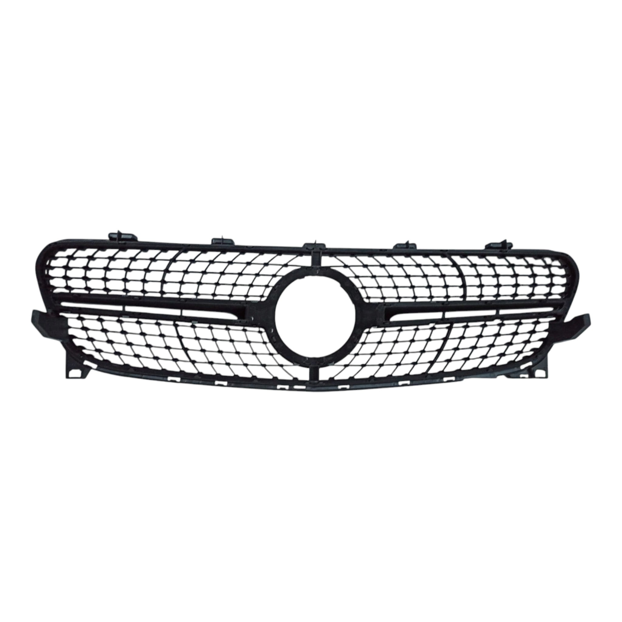 Front radiator grille, diamond silver for Mercedes GLA-Class X156 2017-2020 - Custom Class