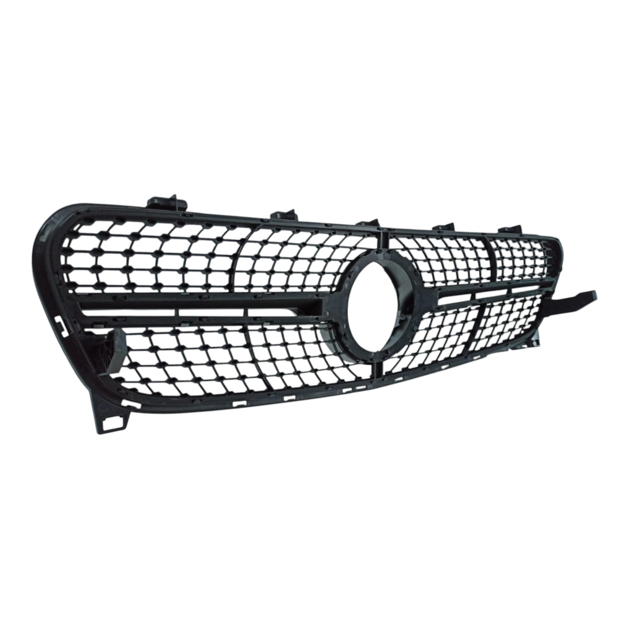 Front radiator grille, diamond silver for Mercedes GLA-Class X156 2017-2020 - Custom Class