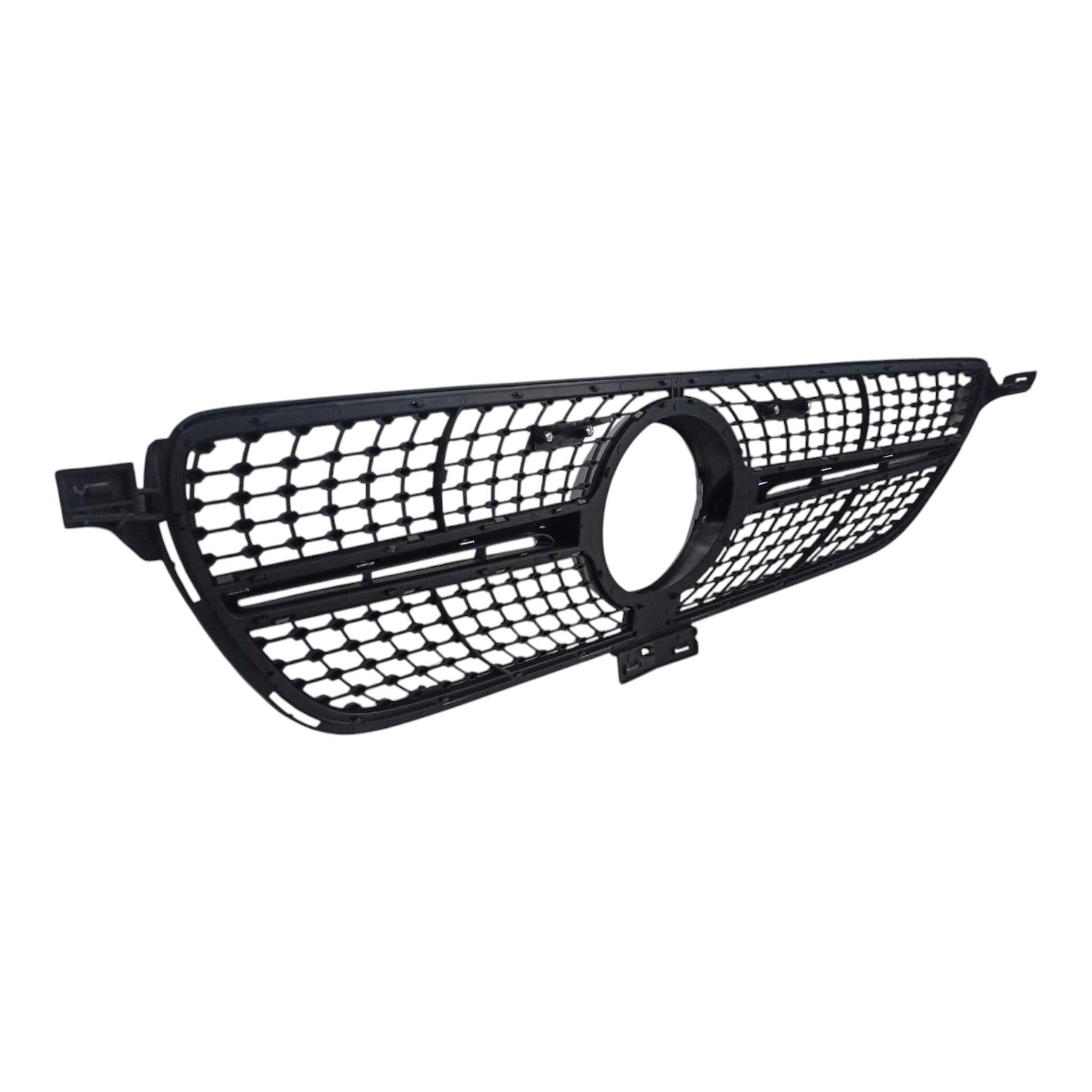 Diamond Silver Front Radiator Grille for Mercedes GLE-Class C292 Coupe (2015-2019), luxury exterior enhancement.