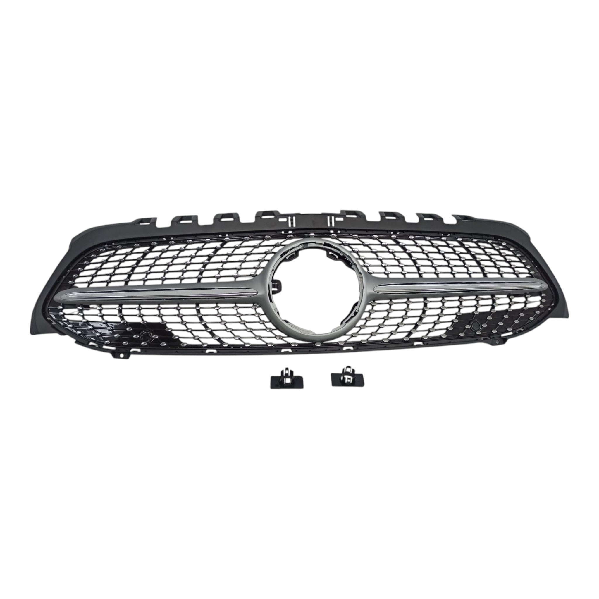 Front radiator grille, diamond silver for Mercedes W177 2018+ - Custom Class