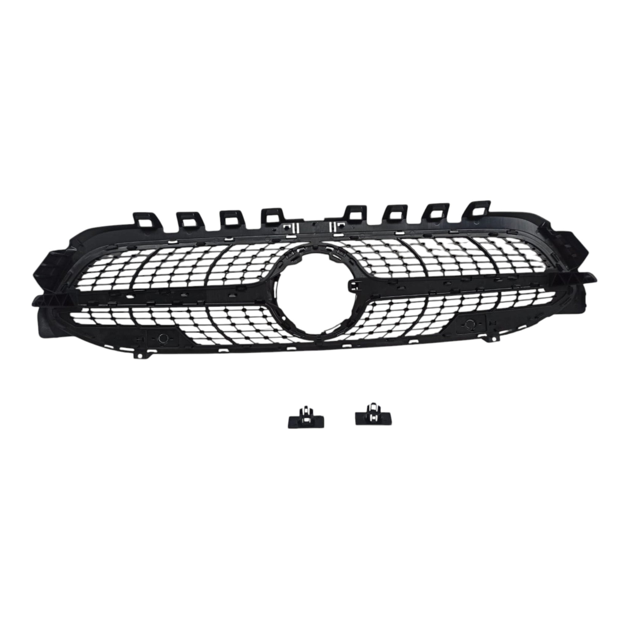 Front radiator grille, diamond silver for Mercedes W177 2018+ - Custom Class