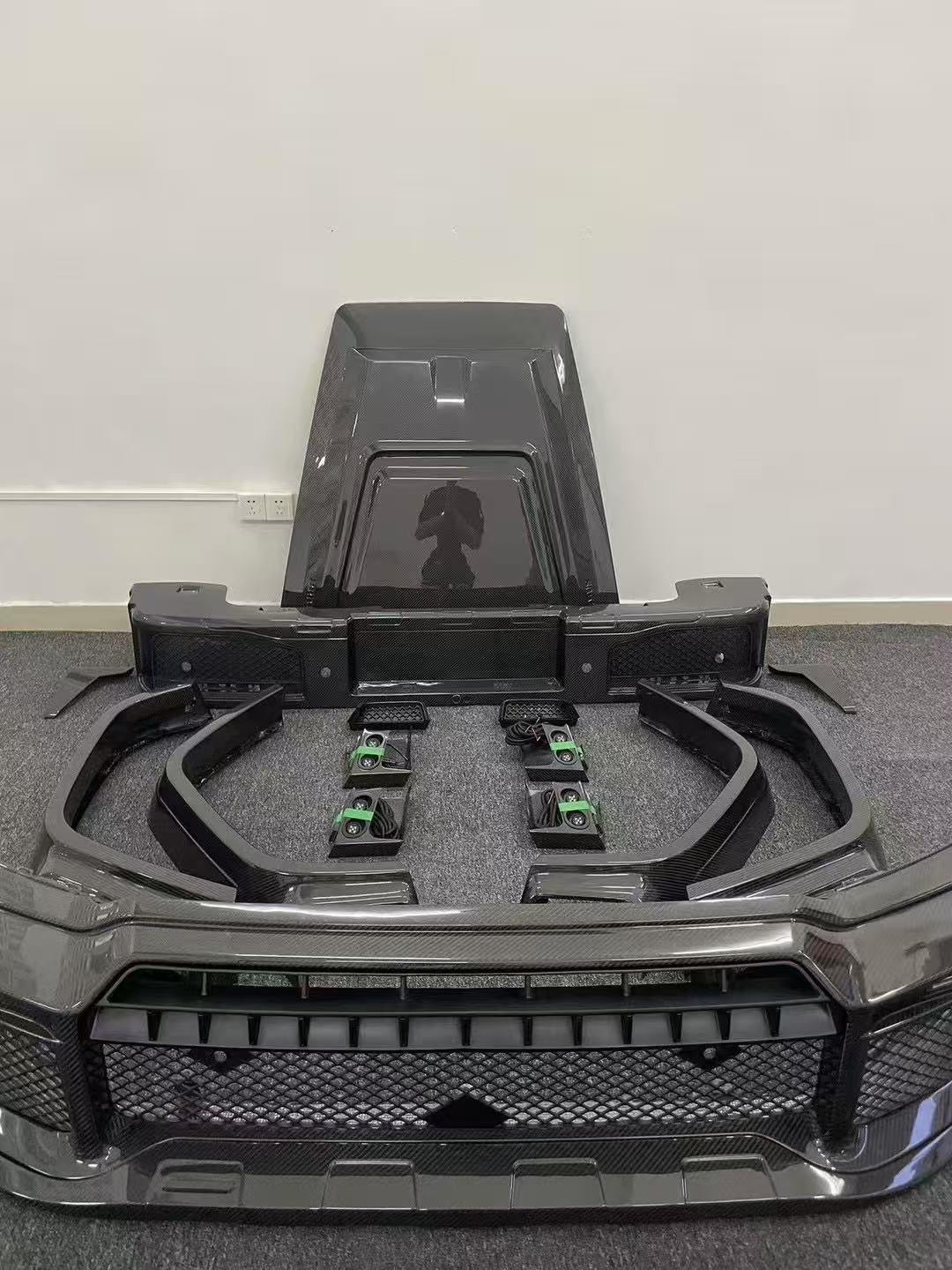 Full Carbon set, Widestar, hood scoop, front roof spoiler, rear spoiler for Mercedes-Benz G-Class W465 2024+ - Custom Class