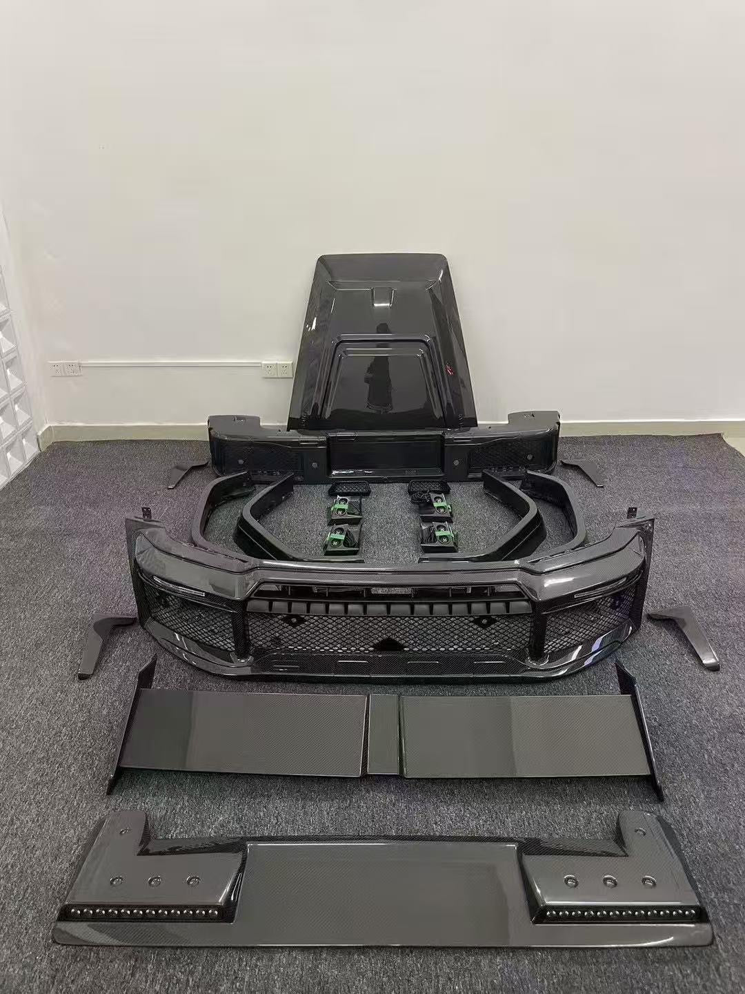 Full Carbon set, Widestar, hood scoop, front roof spoiler, rear spoiler for Mercedes-Benz G-Class W465 2024+ - Custom Class