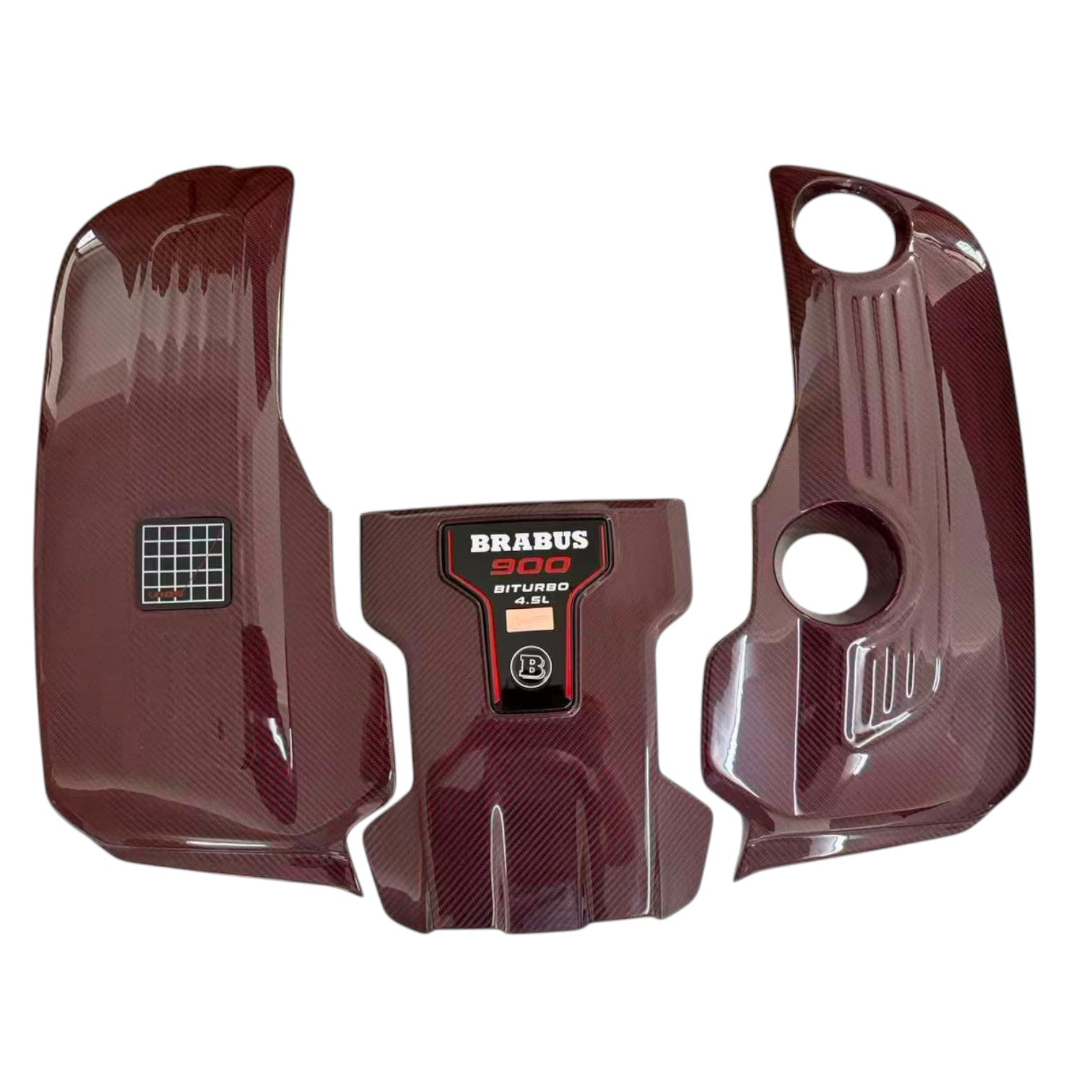 BRABUS 900 red carbon fiber engine cover for Mercedes-AMG G 63 W465.