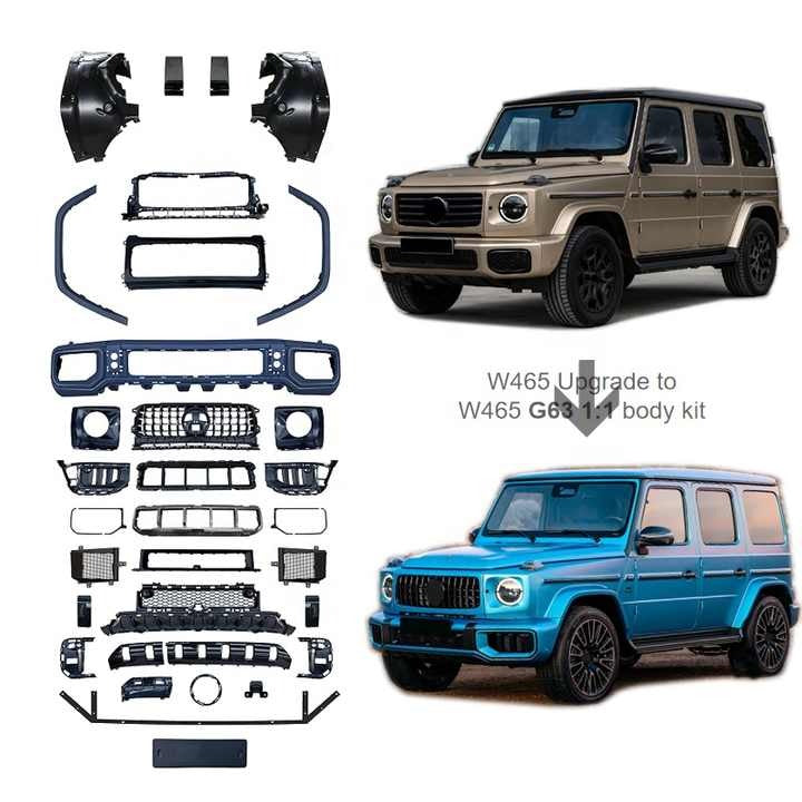 Transform your 2025+ G550 or 2019-2024 G63 with the G63 AMG Full Exterior Body Kit. Upgrade your G-Class with premium styling and aggressive design. Order now!