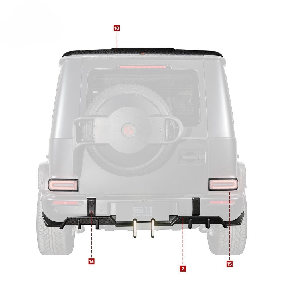 G63 Mech Rowen Style Carbon Body Kit for Mercedes-Benz G-Class W465 2024+ - Custom Class