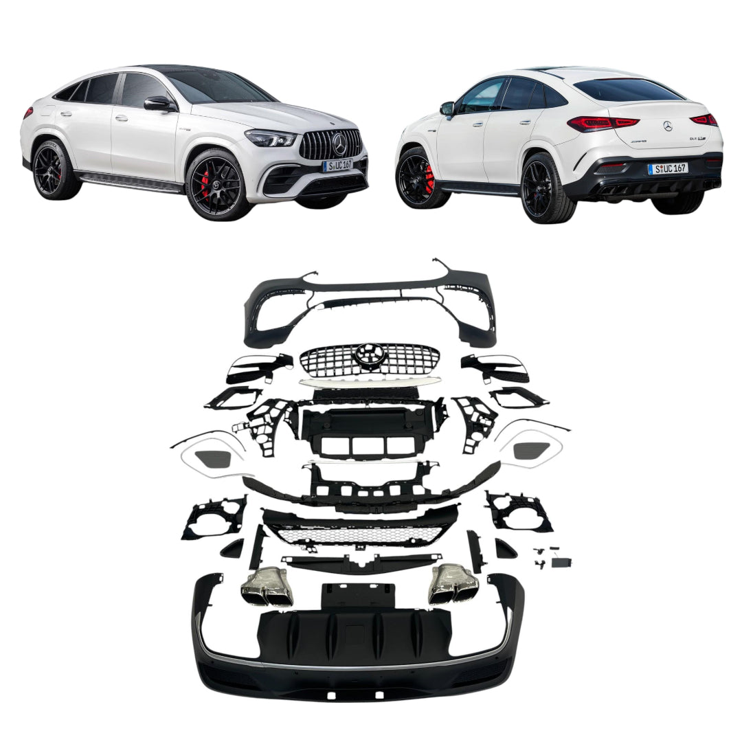 GLE63 AMG Bodykit for Mercedes GLE-Class C167 (2019-2023), complete exterior styling upgrade.